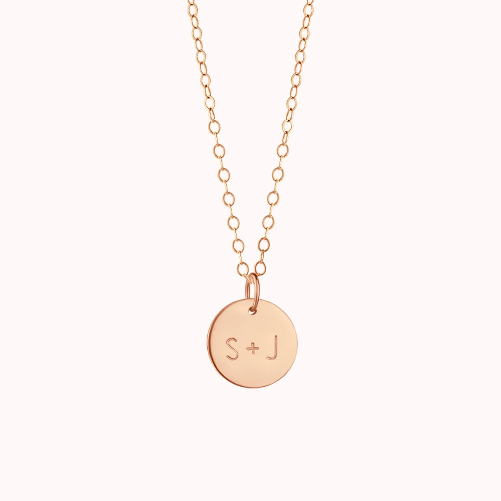 Couples Initials Necklace