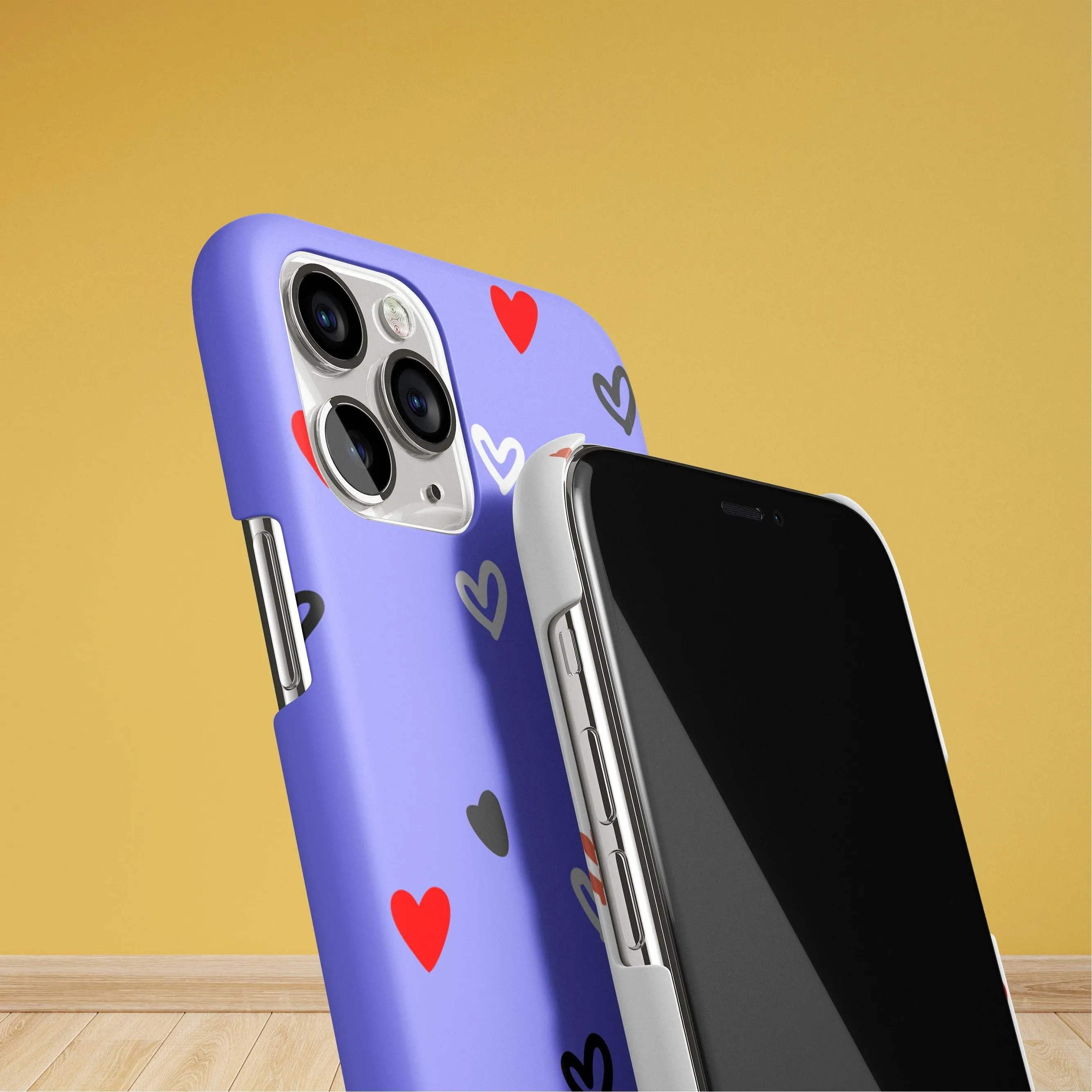 Customized Heart Design Phone Case Cover With Heart Holder