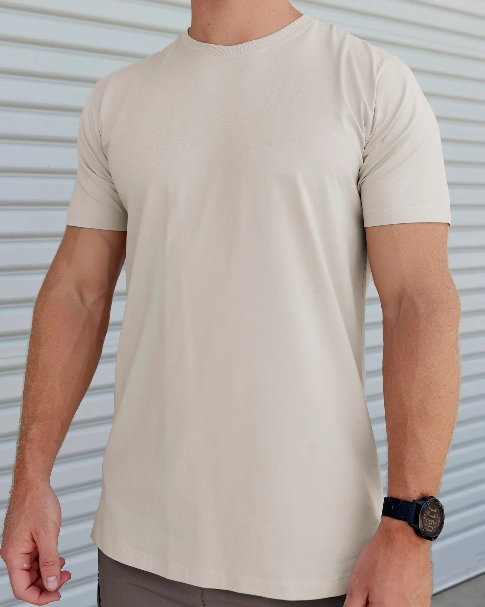 Deluxe PimaFLX Tee - Shale Beige