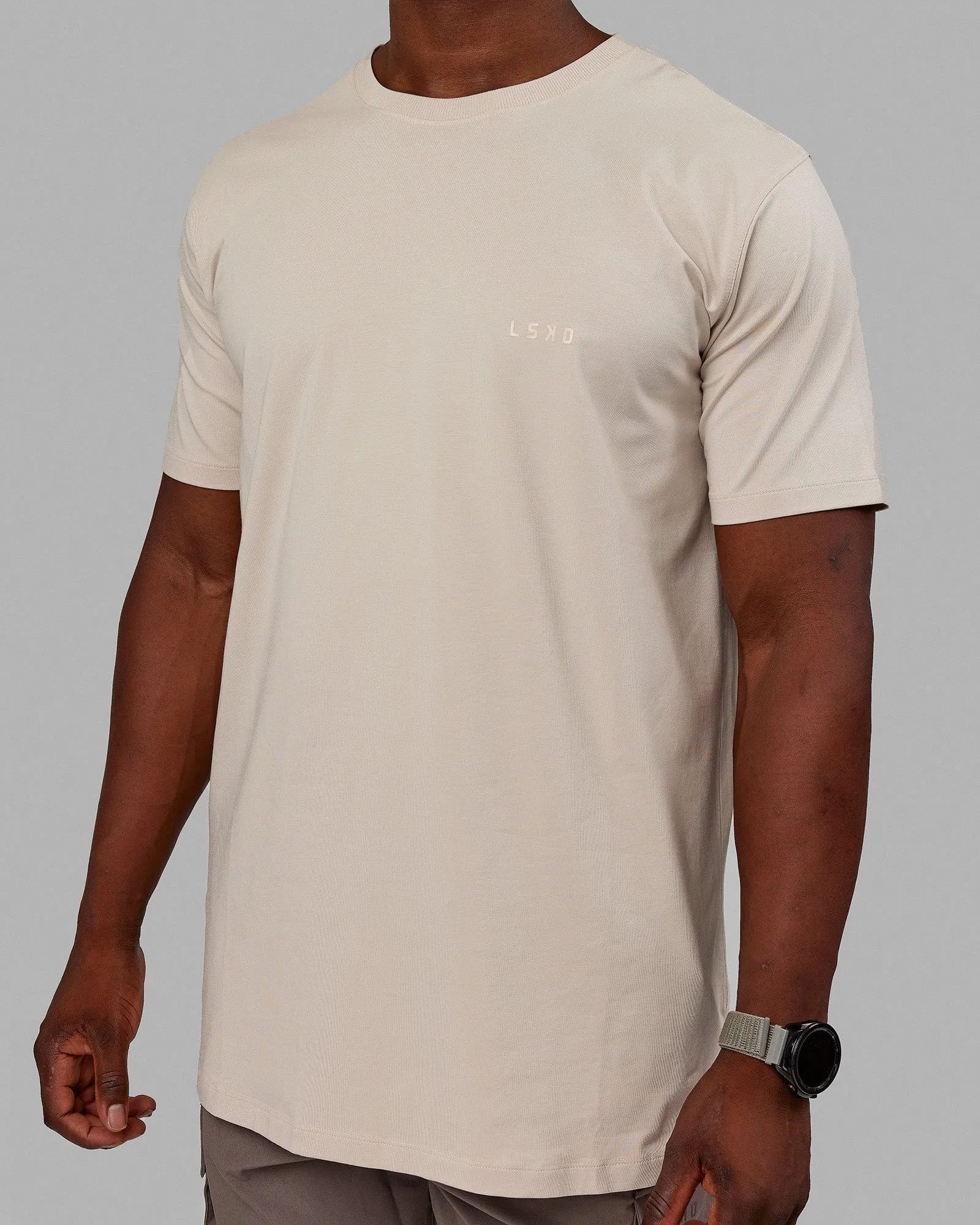 Deluxe PimaFLX Tee - Shale Beige