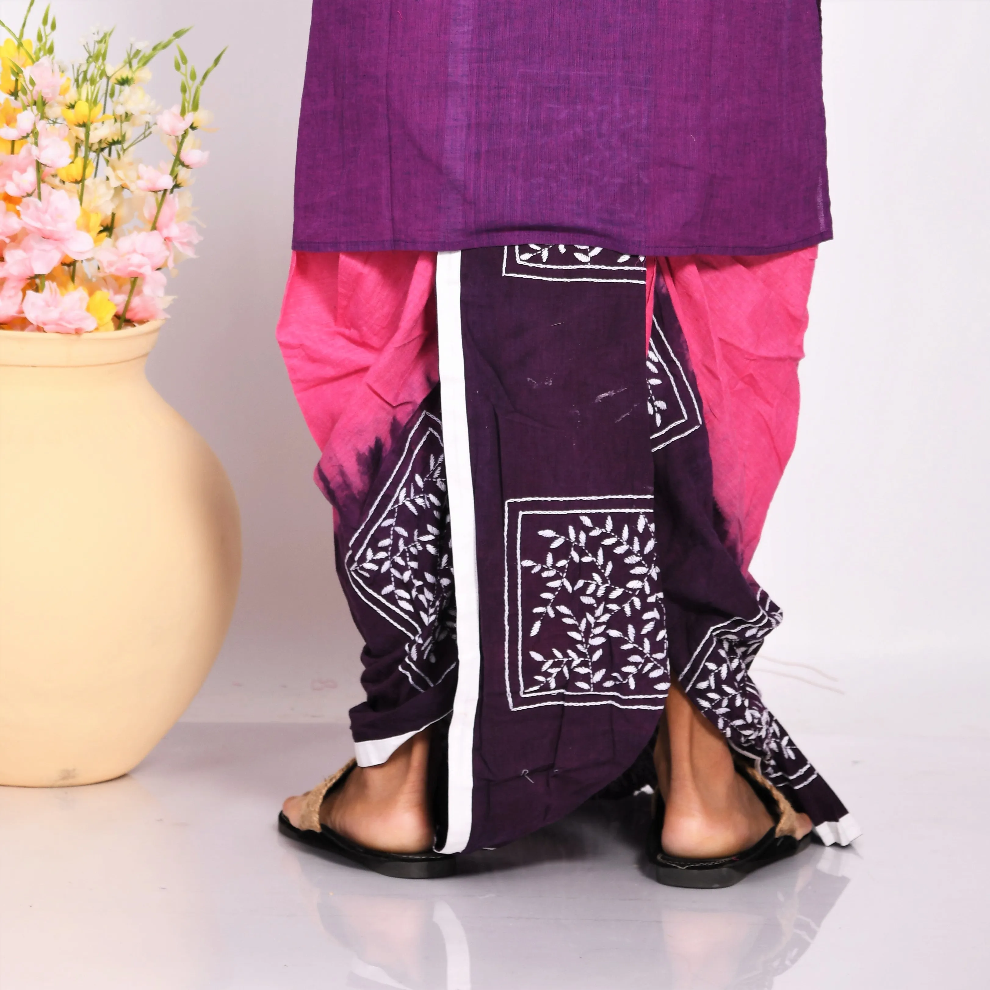 Designer Kantha Dhoti- Ready to wear