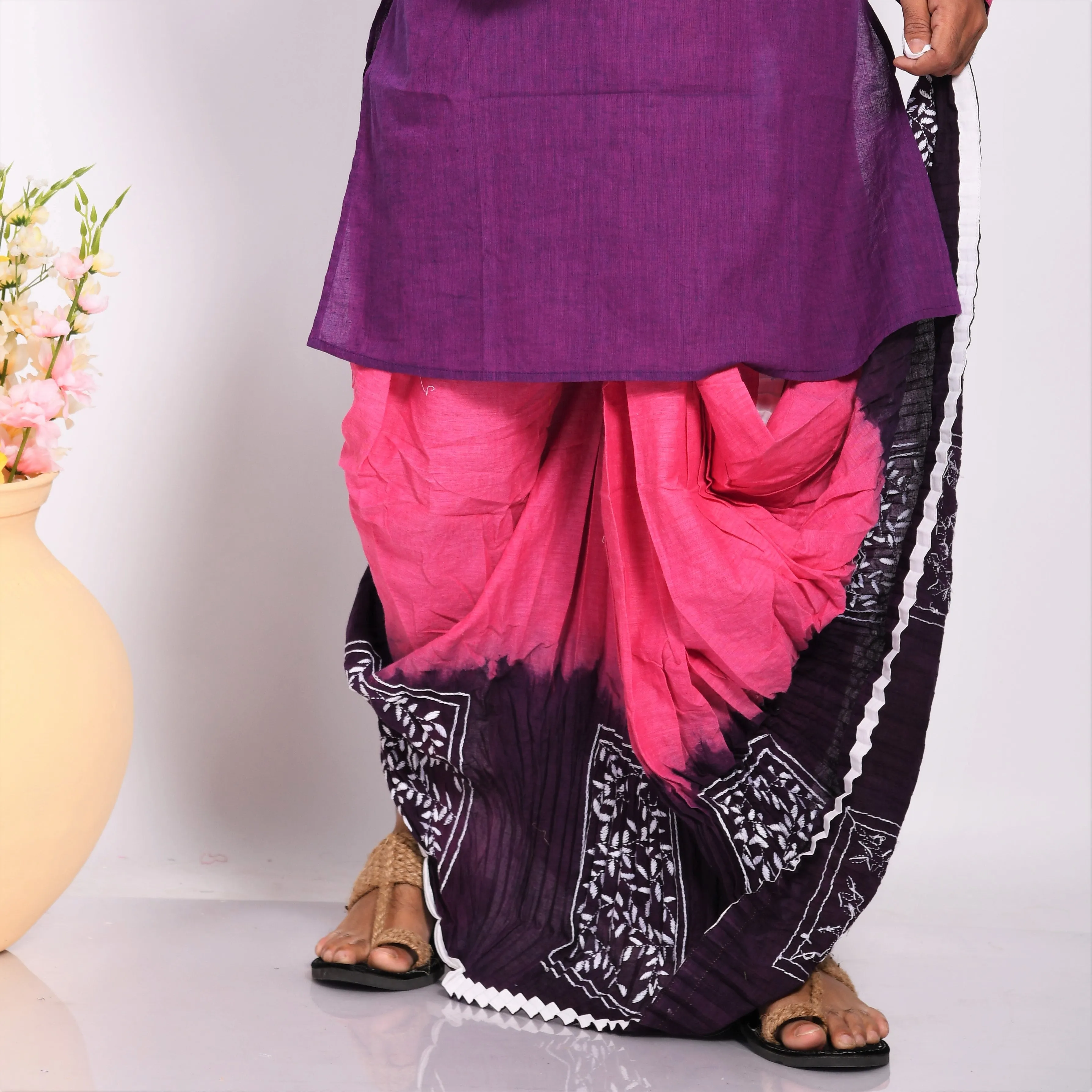 Designer Kantha Dhoti- Ready to wear