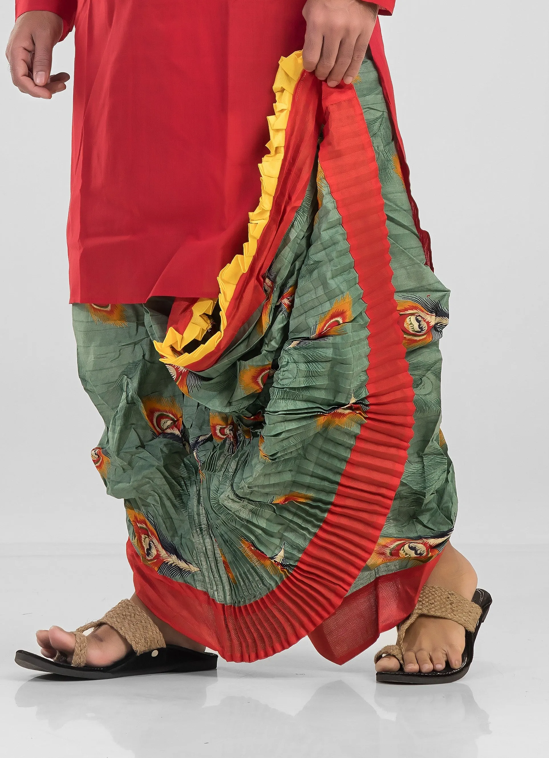 Designer Printed Dhoti- Ready to wear