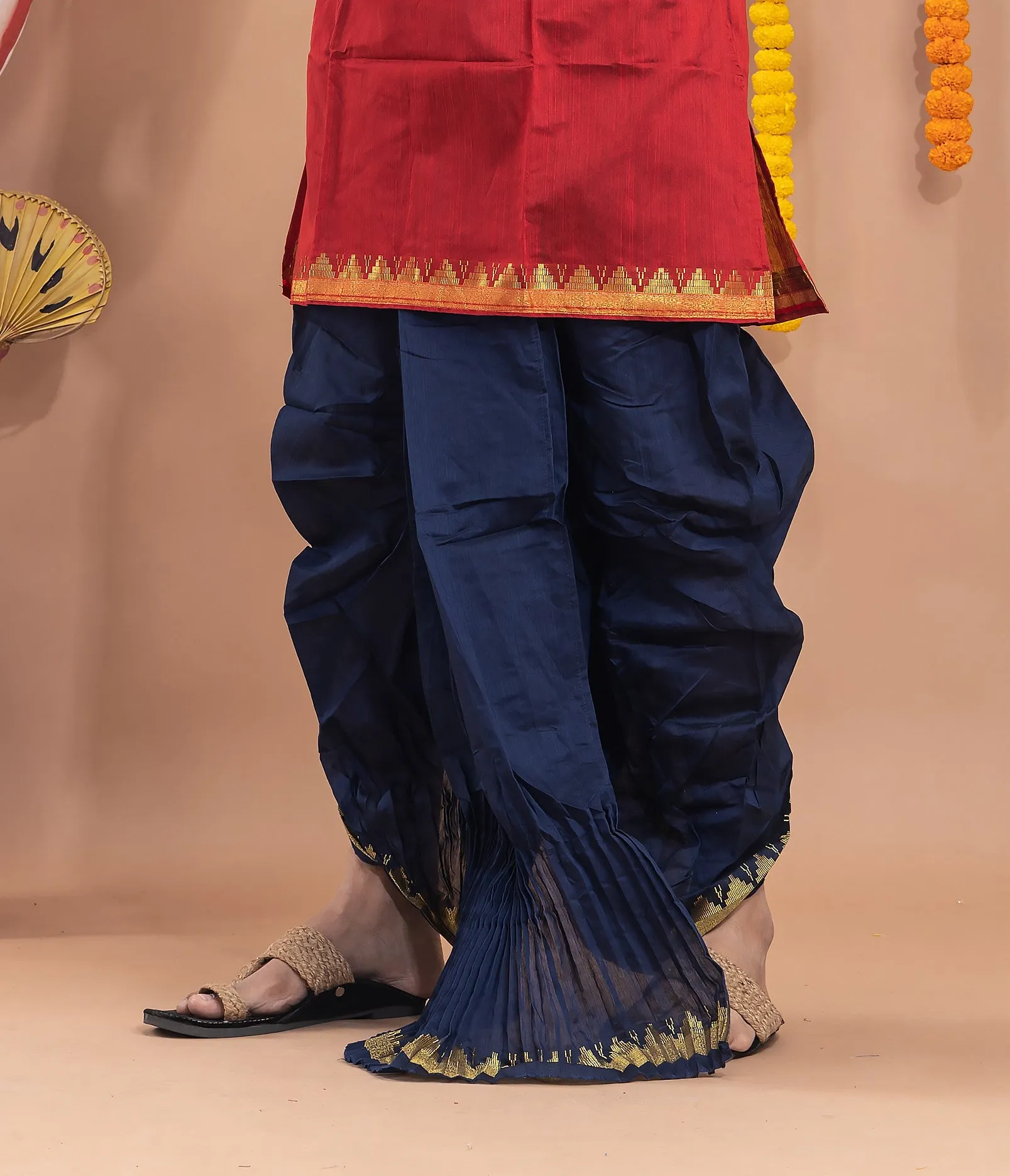 Designer Silk Dhoti- Ready to wear