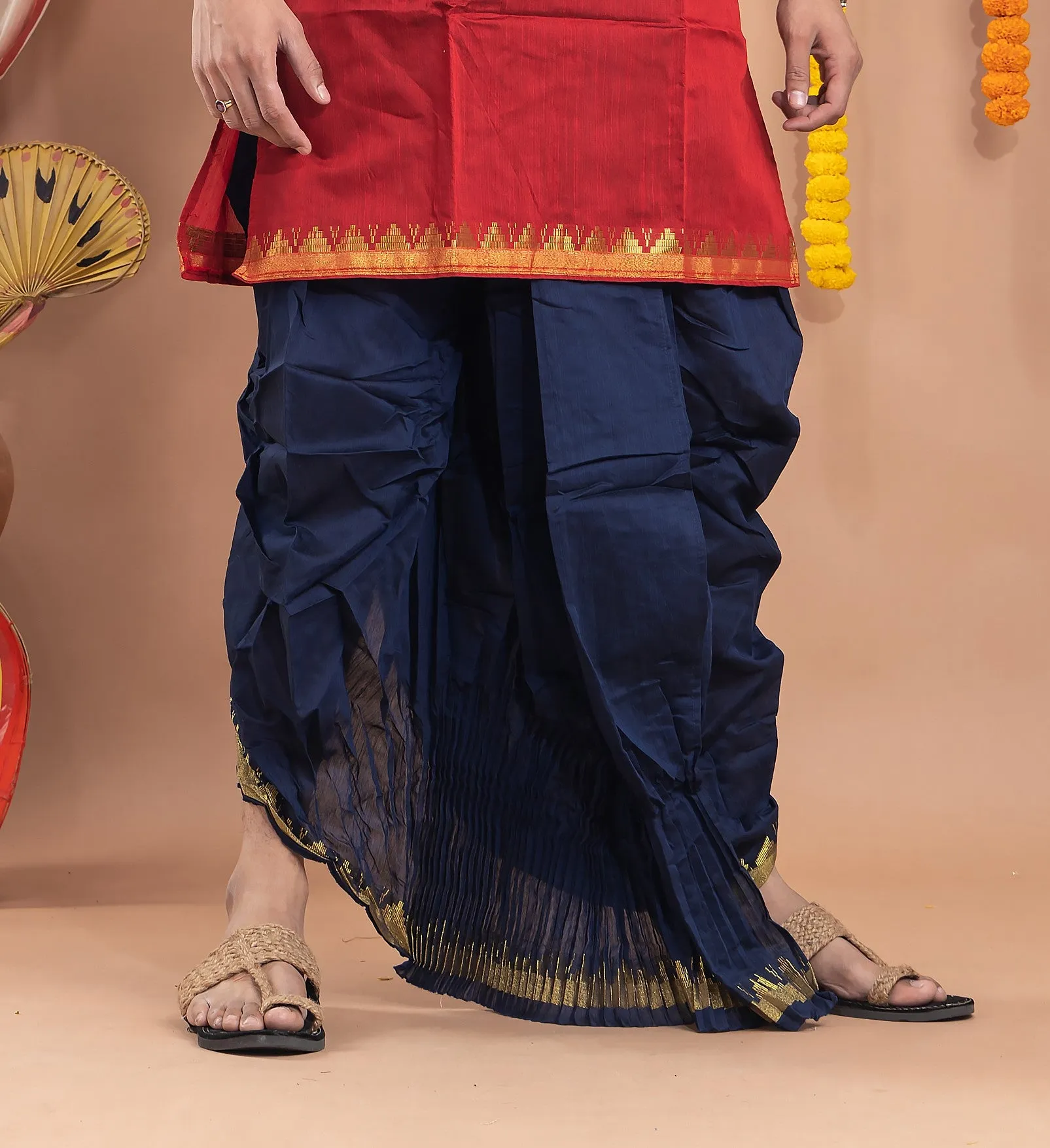 Designer Silk Dhoti- Ready to wear