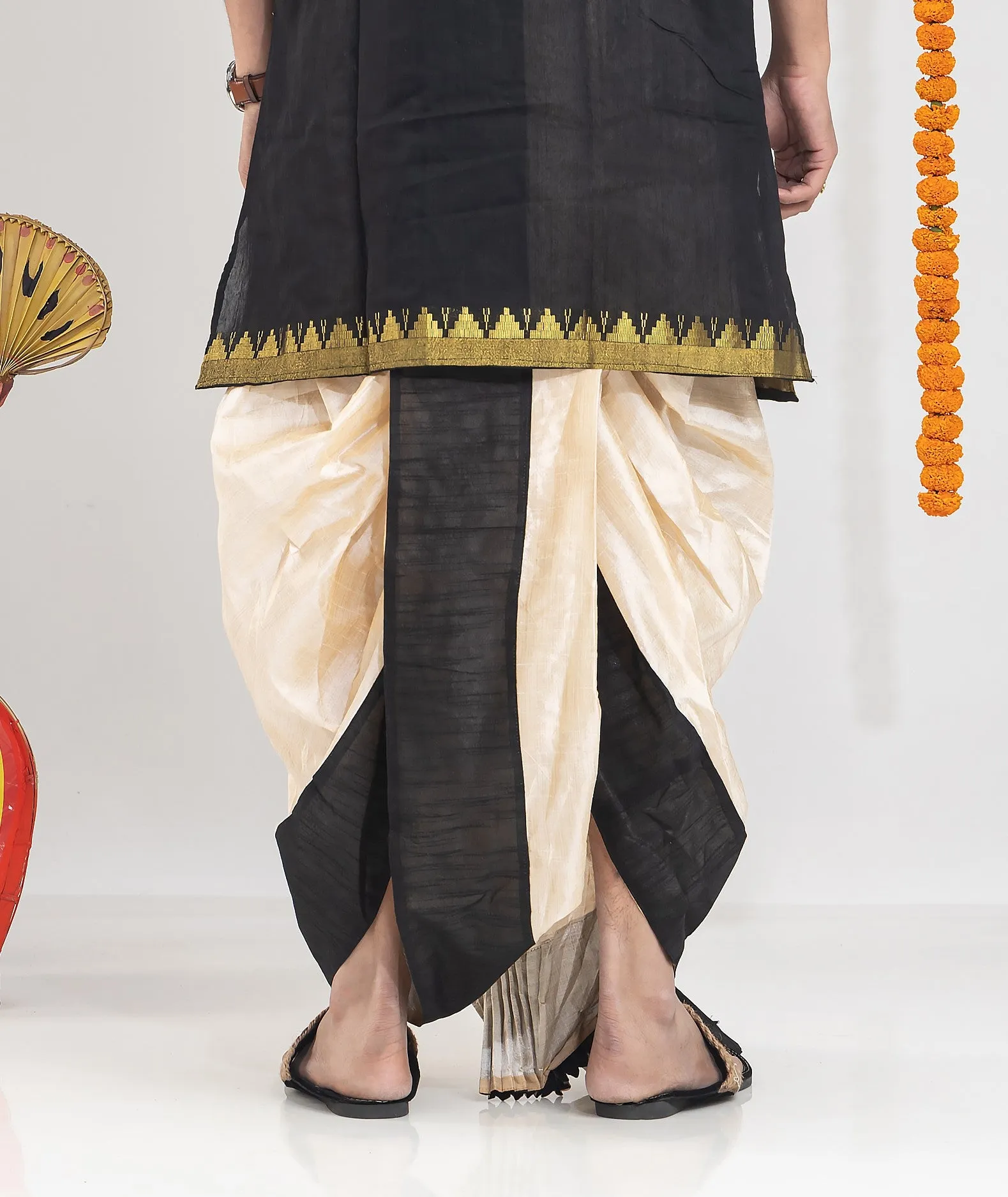 Designer Silk Dhoti- Ready to wear