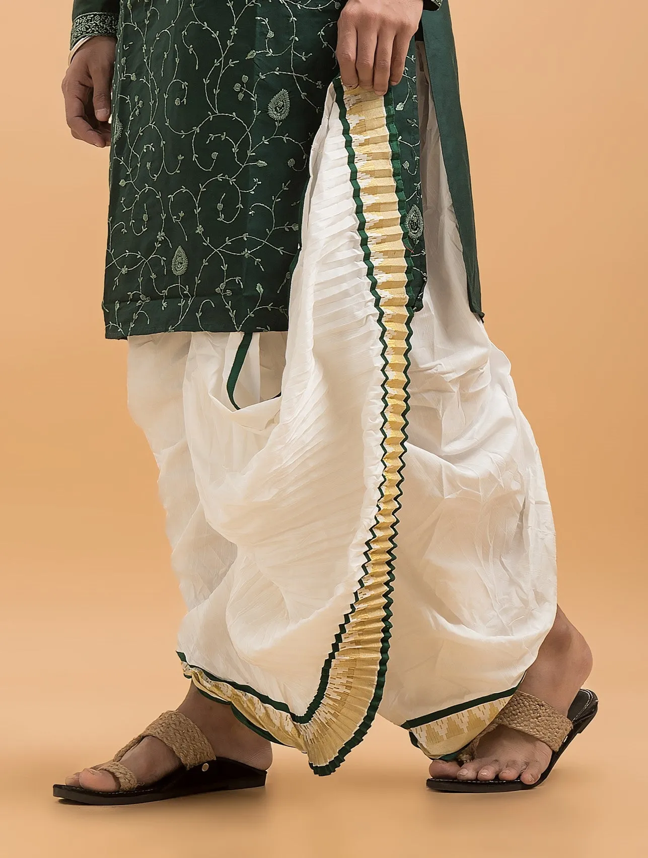 Designer Silk Dhoti- Ready to wear