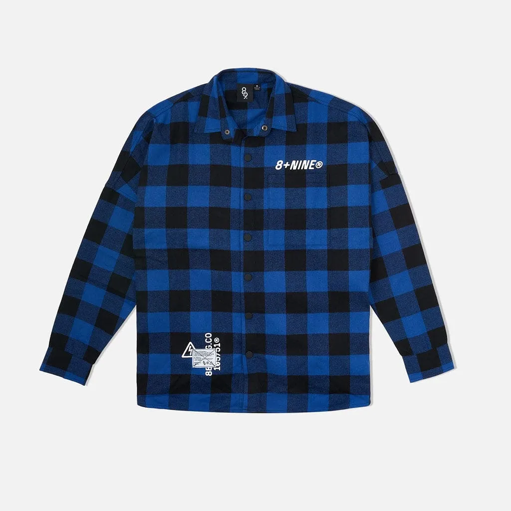 Destroy Flannel Shirt Blue