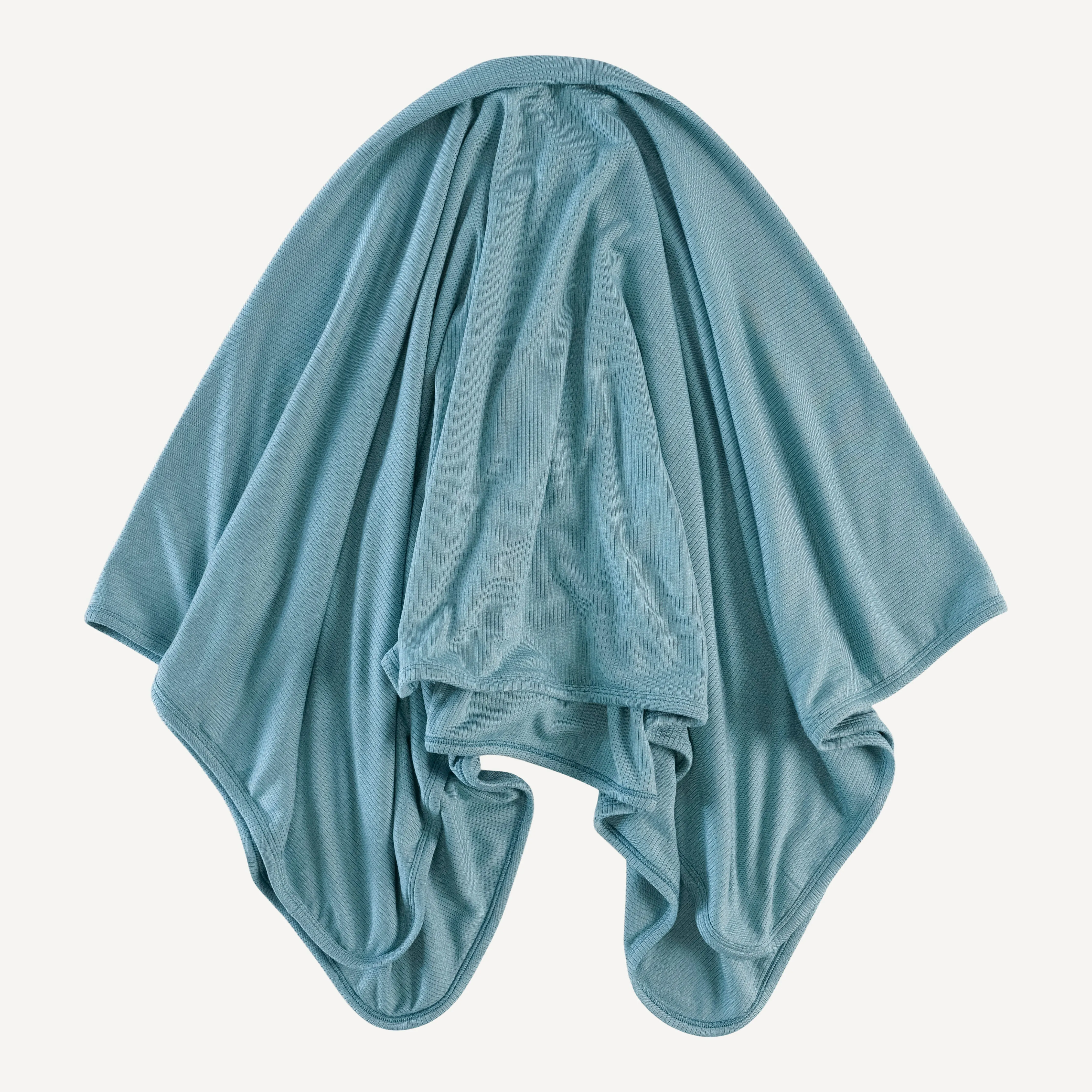 double layer blanket | blue smoke | modal skinny rib