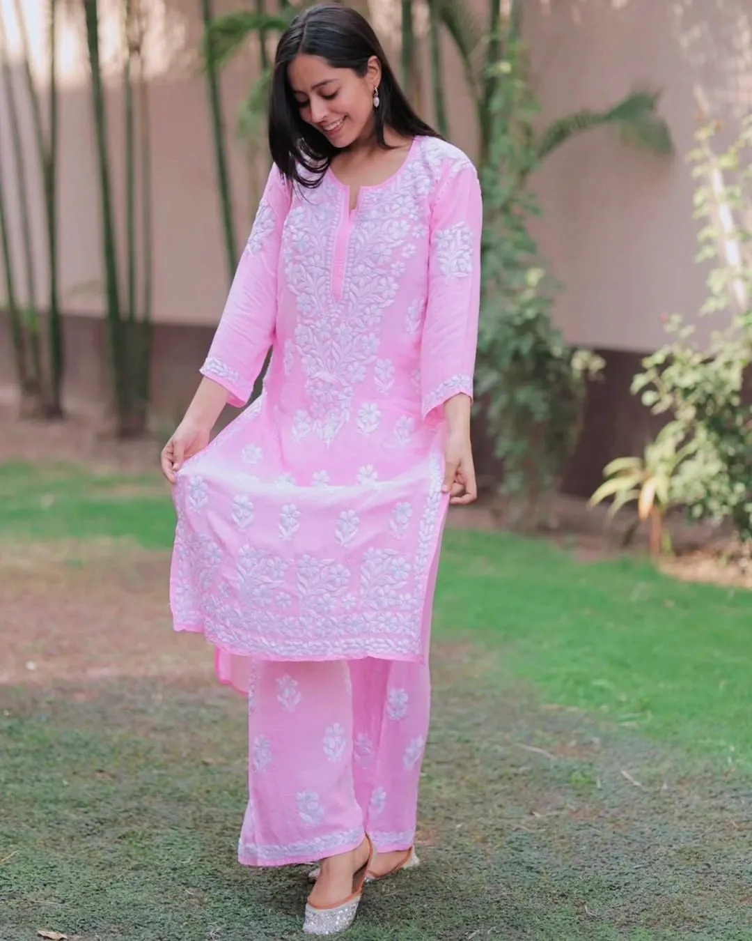 Dua Modal Premium Chikankari Kurti Set