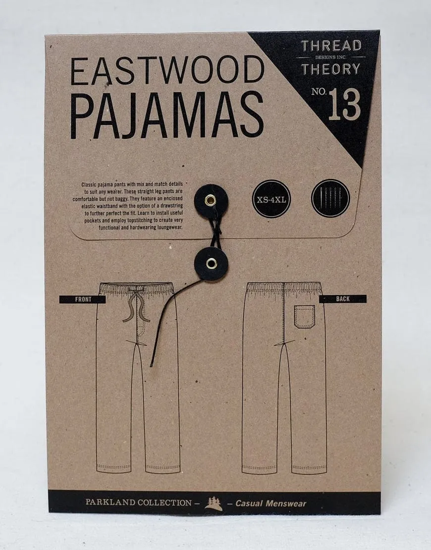 Eastwood Men's Pyjama Bottoms Sewing Pattern, Thread Theory