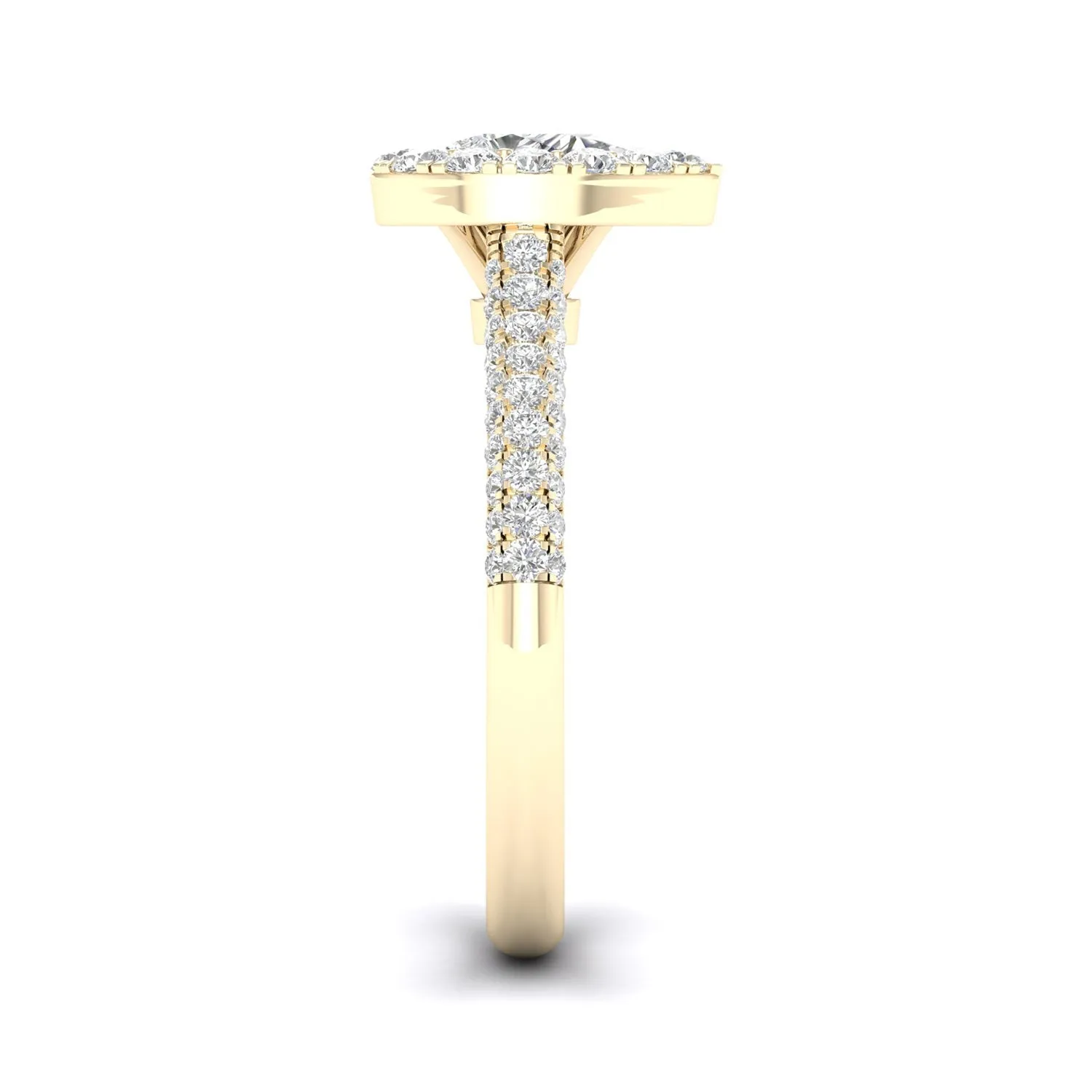 Embellished Iconic Dewdrop Halo Ring