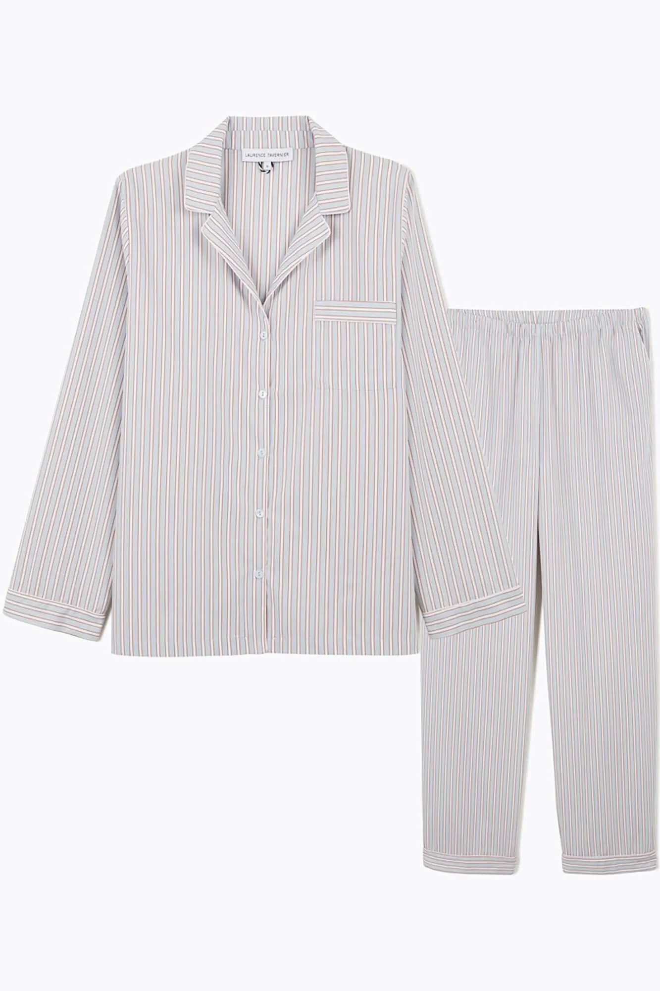 Essential Long Pj Set in Ciel