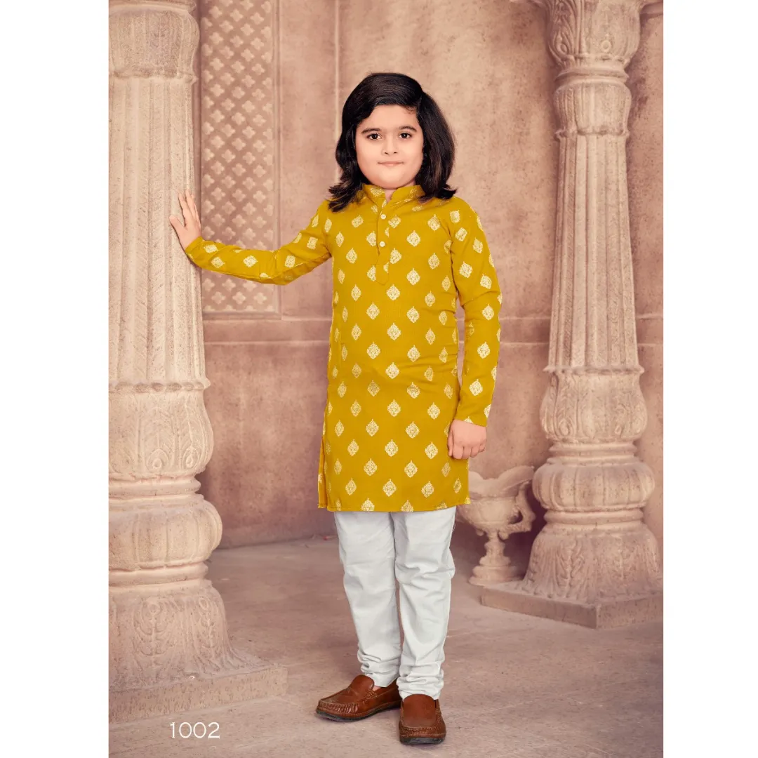 Ethnic Cotton Kids Kurta Pajama Set