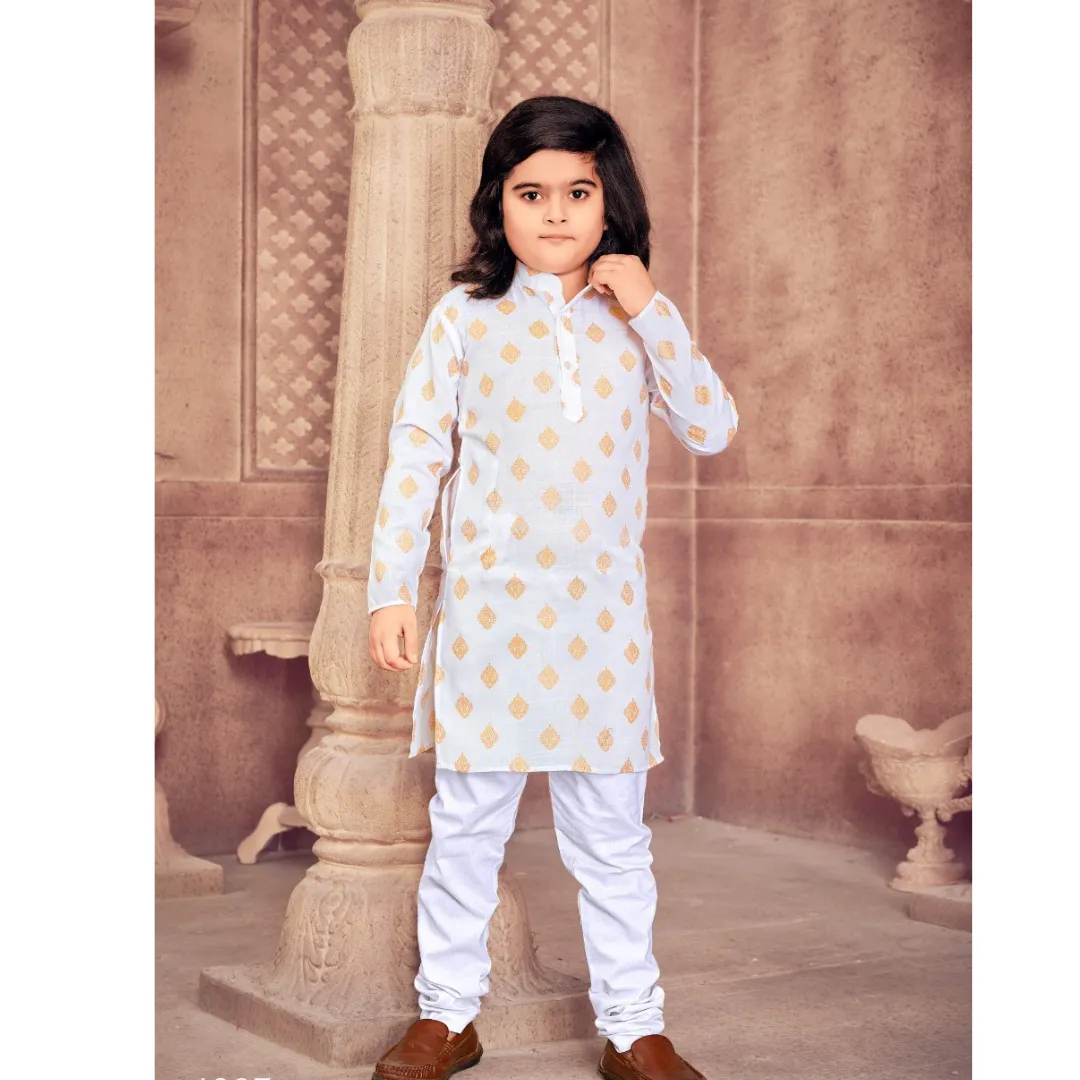 Ethnic Cotton Kids Kurta Pajama Set