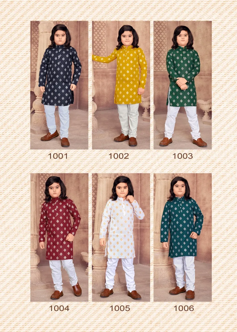 Ethnic Cotton Kids Kurta Pajama Set