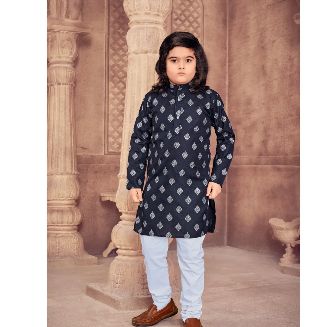 Ethnic Cotton Kids Kurta Pajama Set