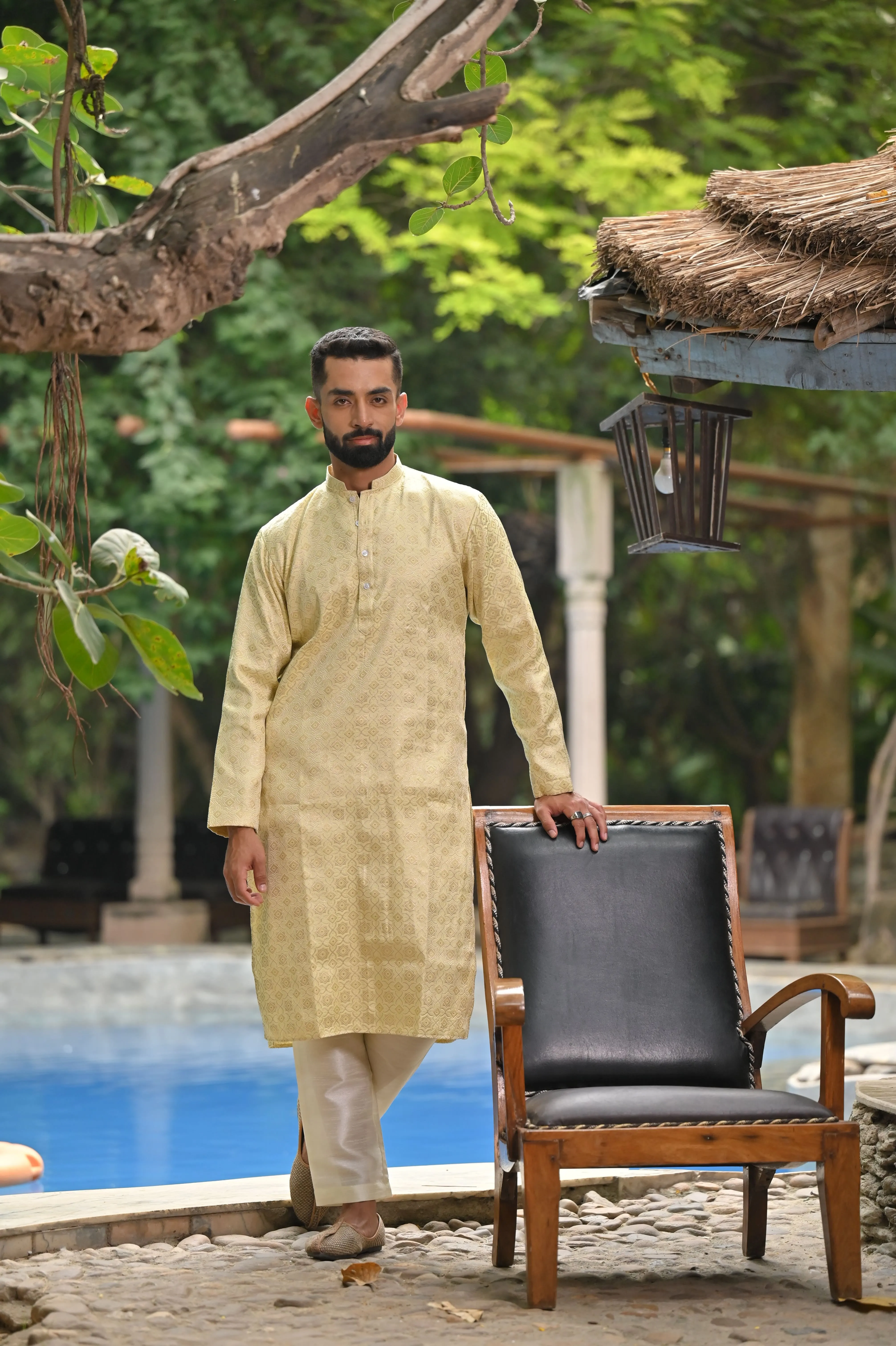 Festive Threads Brocade Kurta Pajama