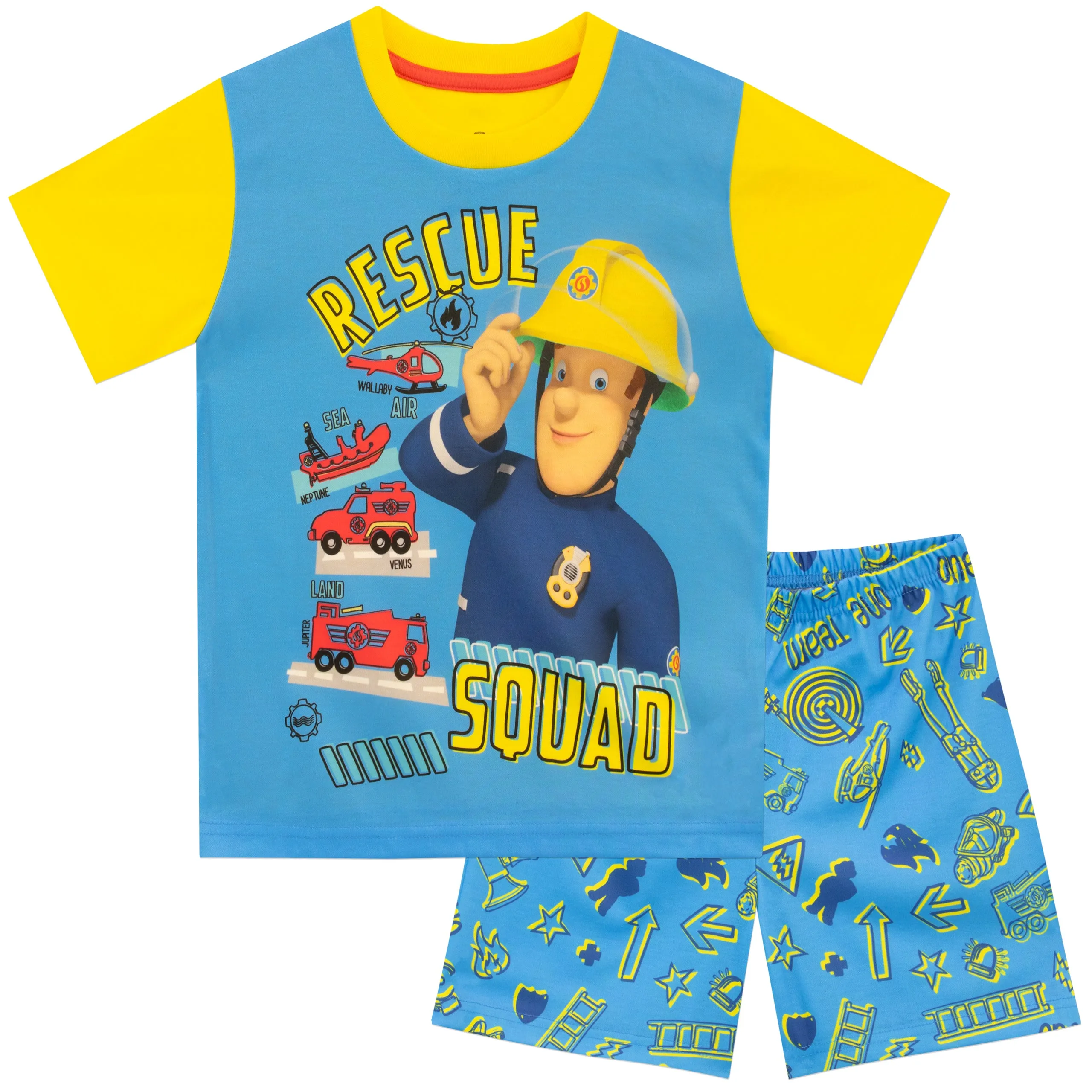 Fireman Sam Short PJ Set