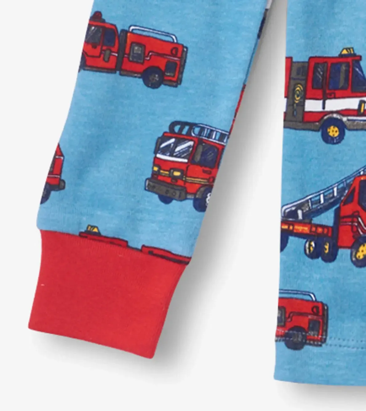 Firetrucks Kids Organic Cotton Boys Pajama Set | Hatley