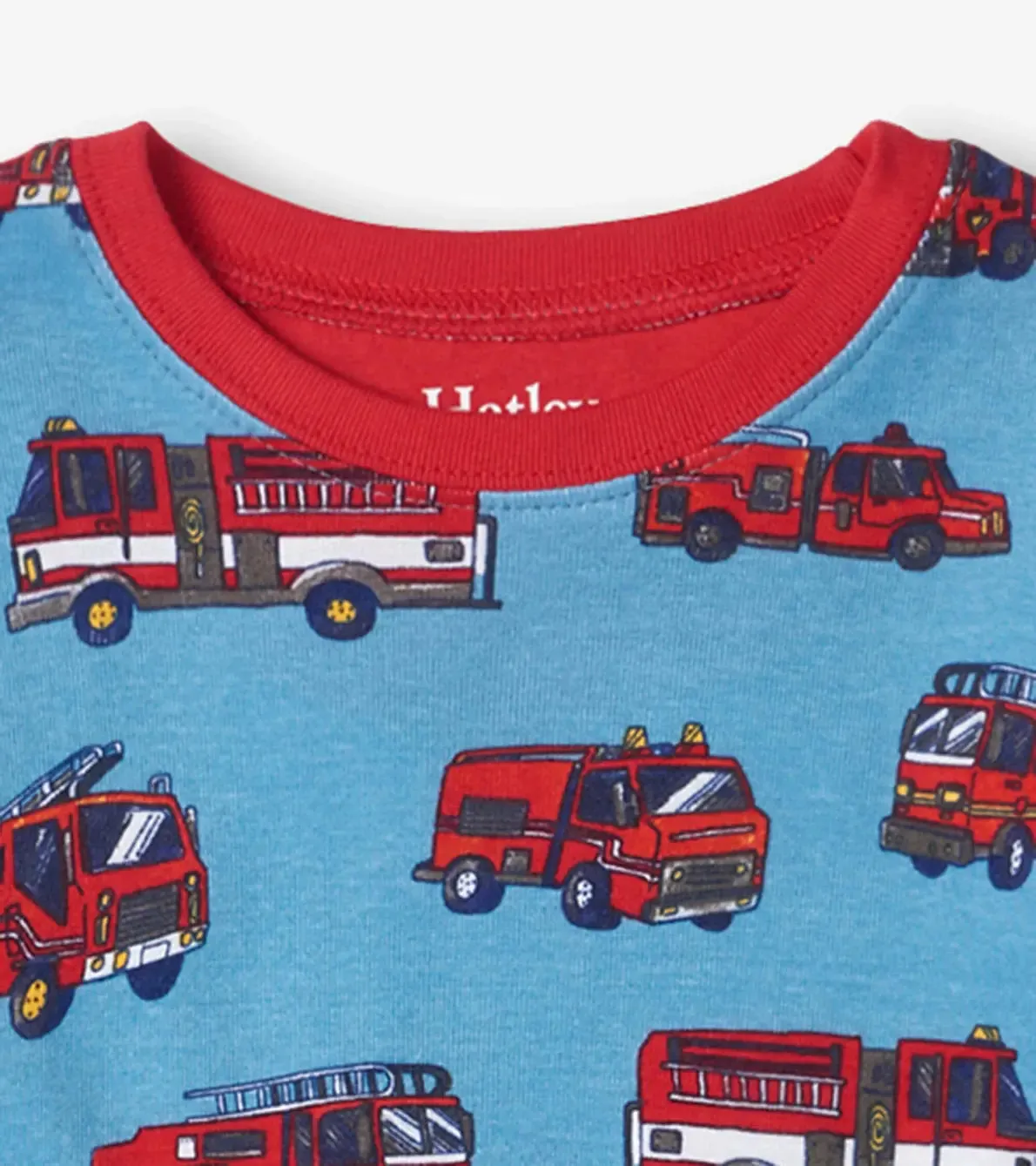 Firetrucks Kids Organic Cotton Boys Pajama Set | Hatley