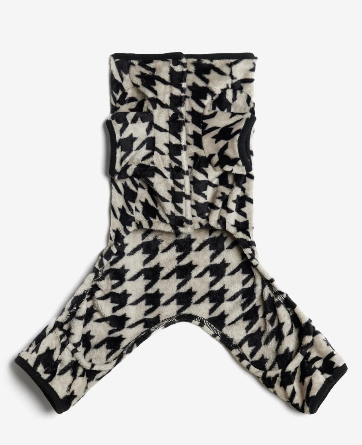 Flannel Houndstooth Dog Pajama