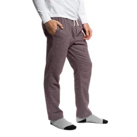 Flannel Pajama Pants - Burgundy Microcheck