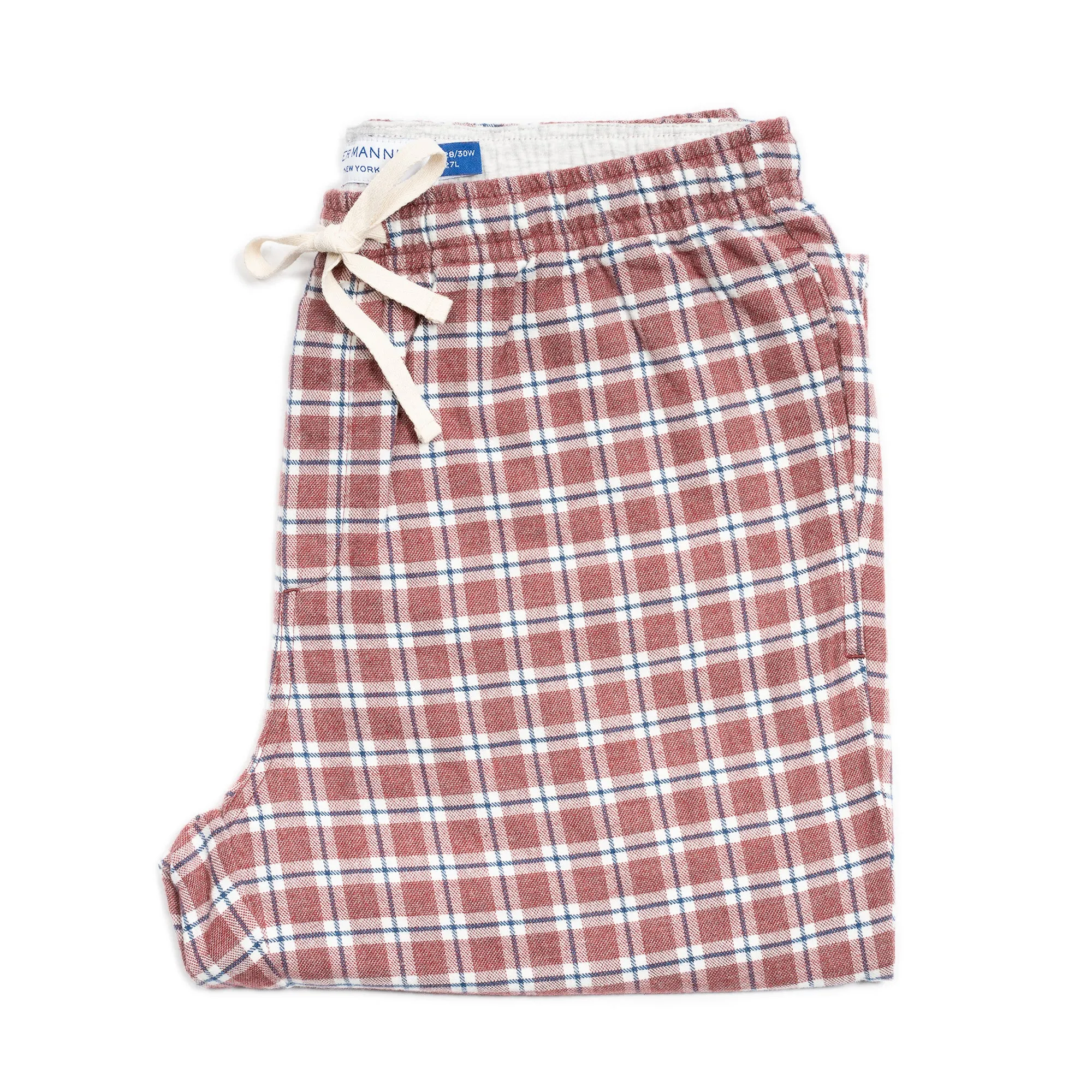 Flannel Pajama Pants - Red Windowpane