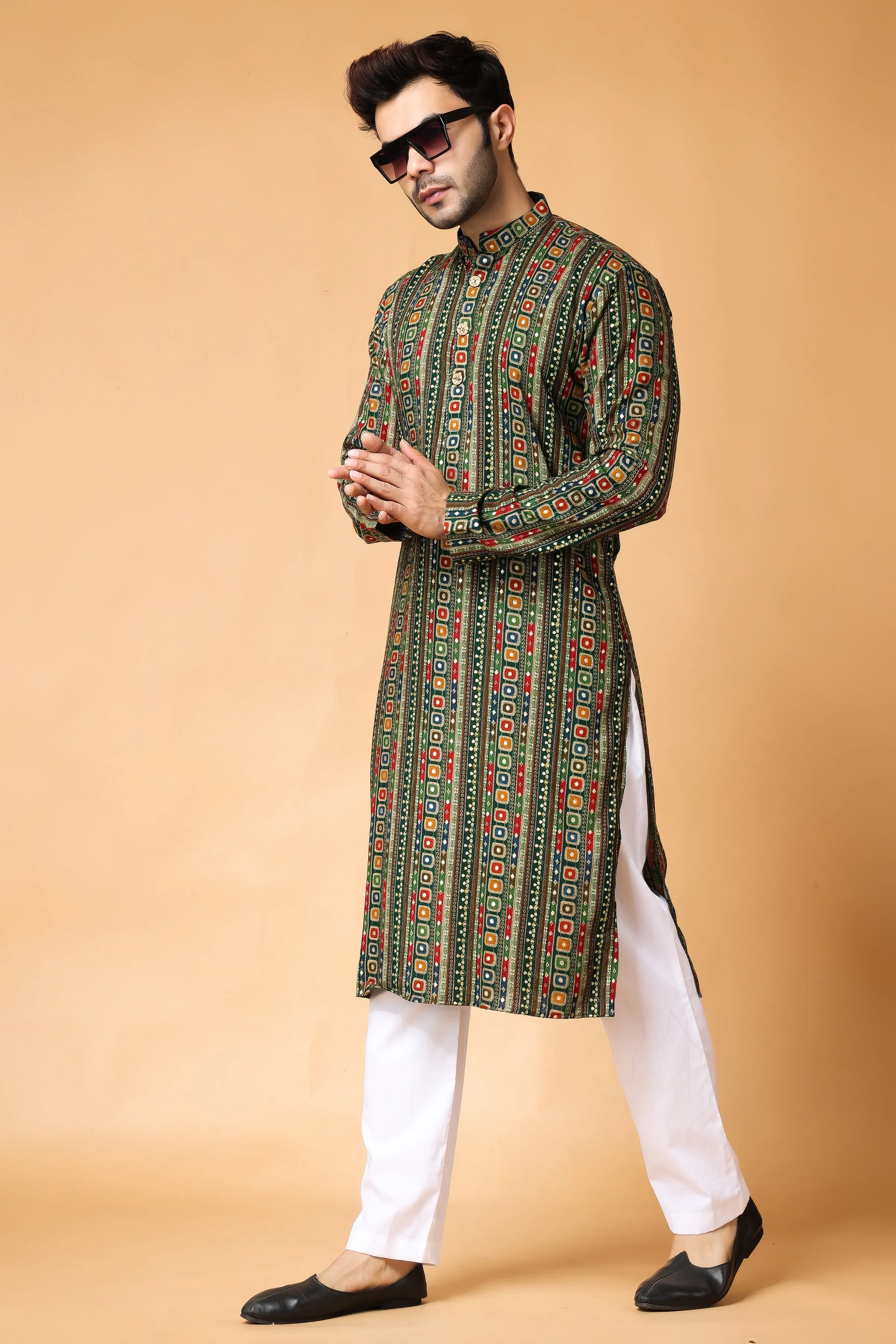 Forest Fiesta Printed Kurta Pajama