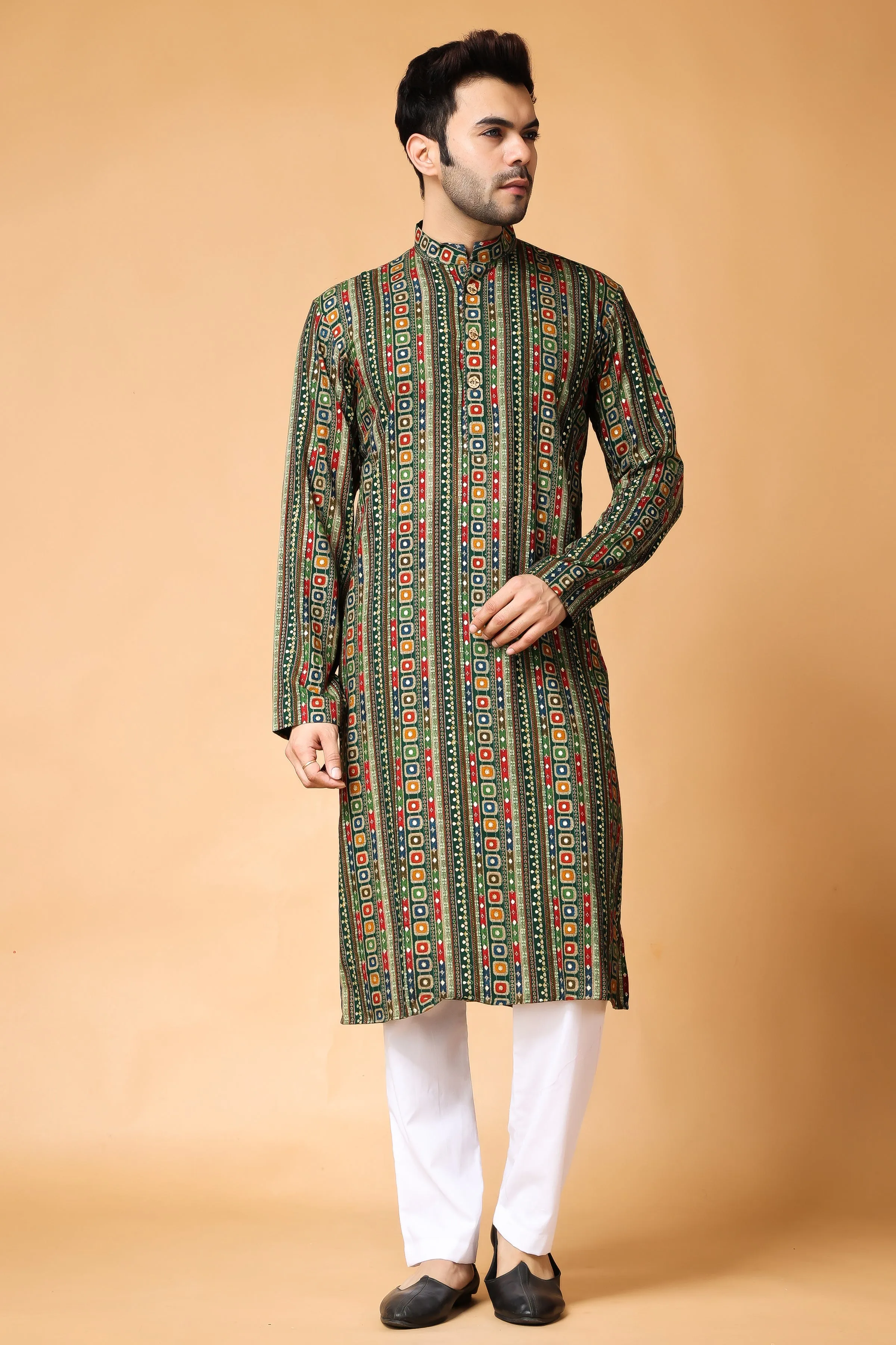 Forest Fiesta Printed Kurta Pajama