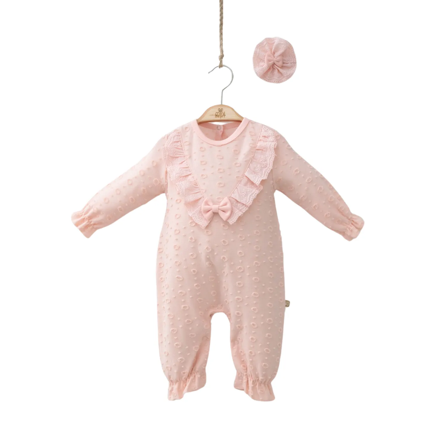 Frilly Bow Girls Pajama Set