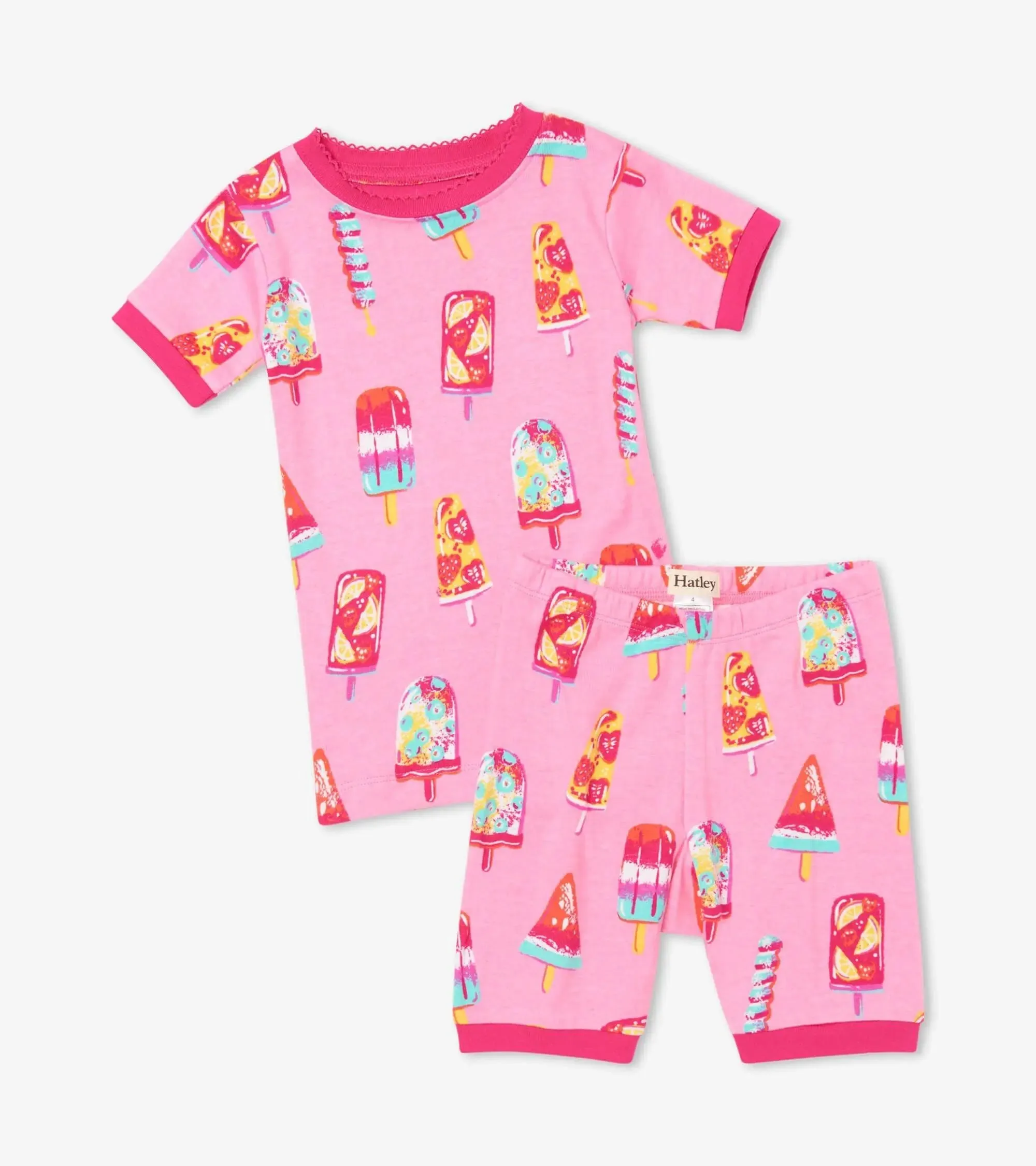 Fruity Pops Organic Cotton Short Girls Pajama Set | Hatley