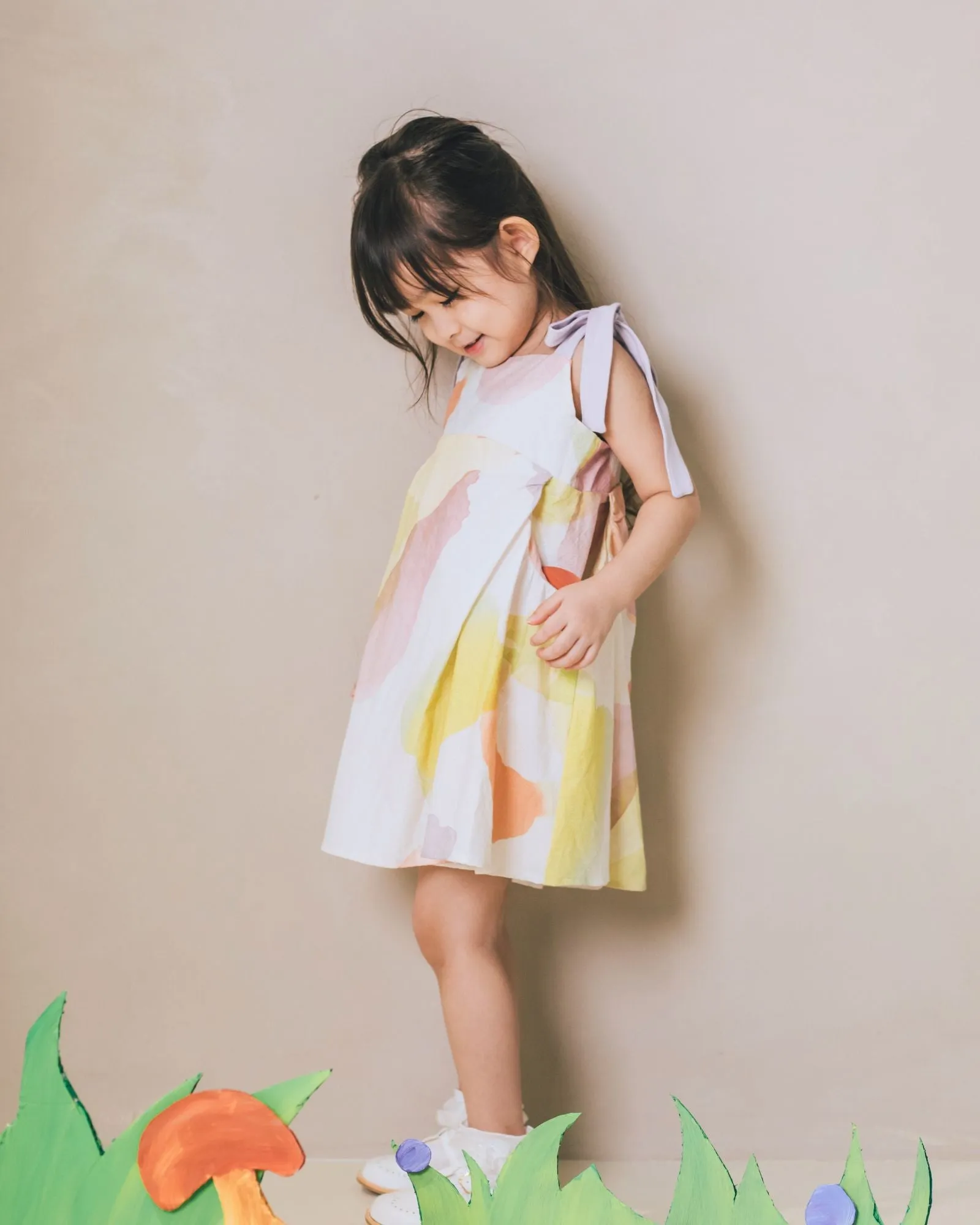 Fruity Retreat Wide Pocket Dress