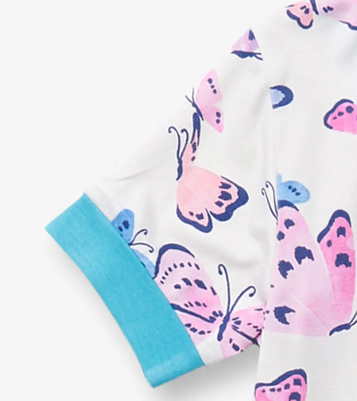 Girls Big Butterflies Bamboo Short Pajama Set | Hatley