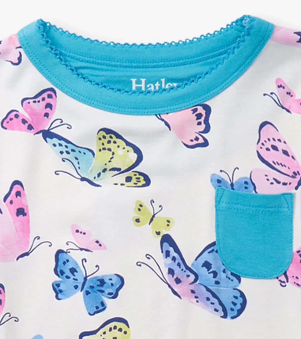 Girls Big Butterflies Bamboo Short Pajama Set | Hatley