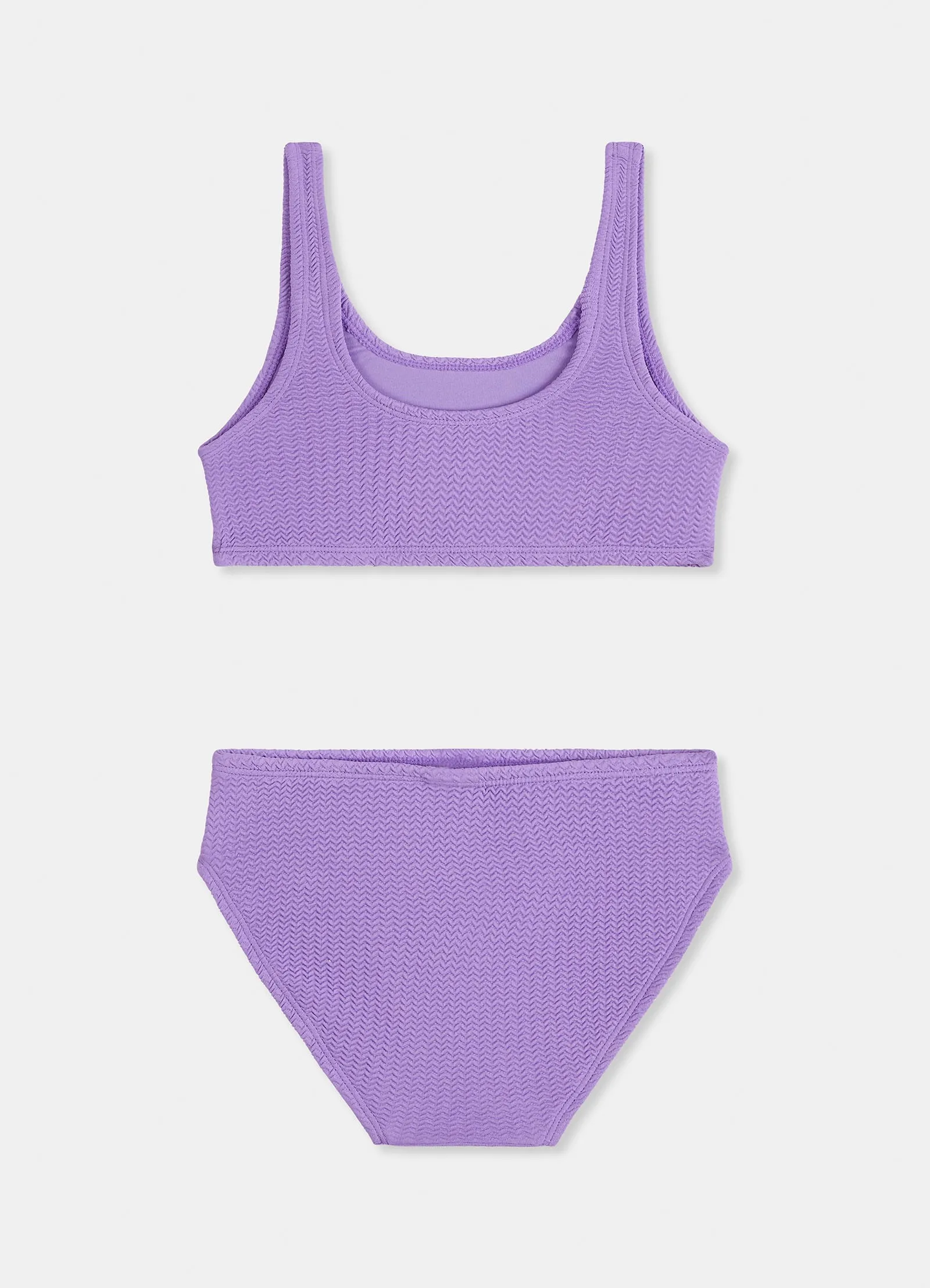 Girls Square Neck Bikini  - Lilac