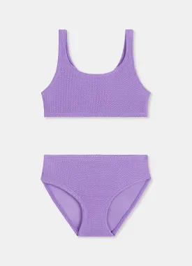 Girls Square Neck Bikini  - Lilac