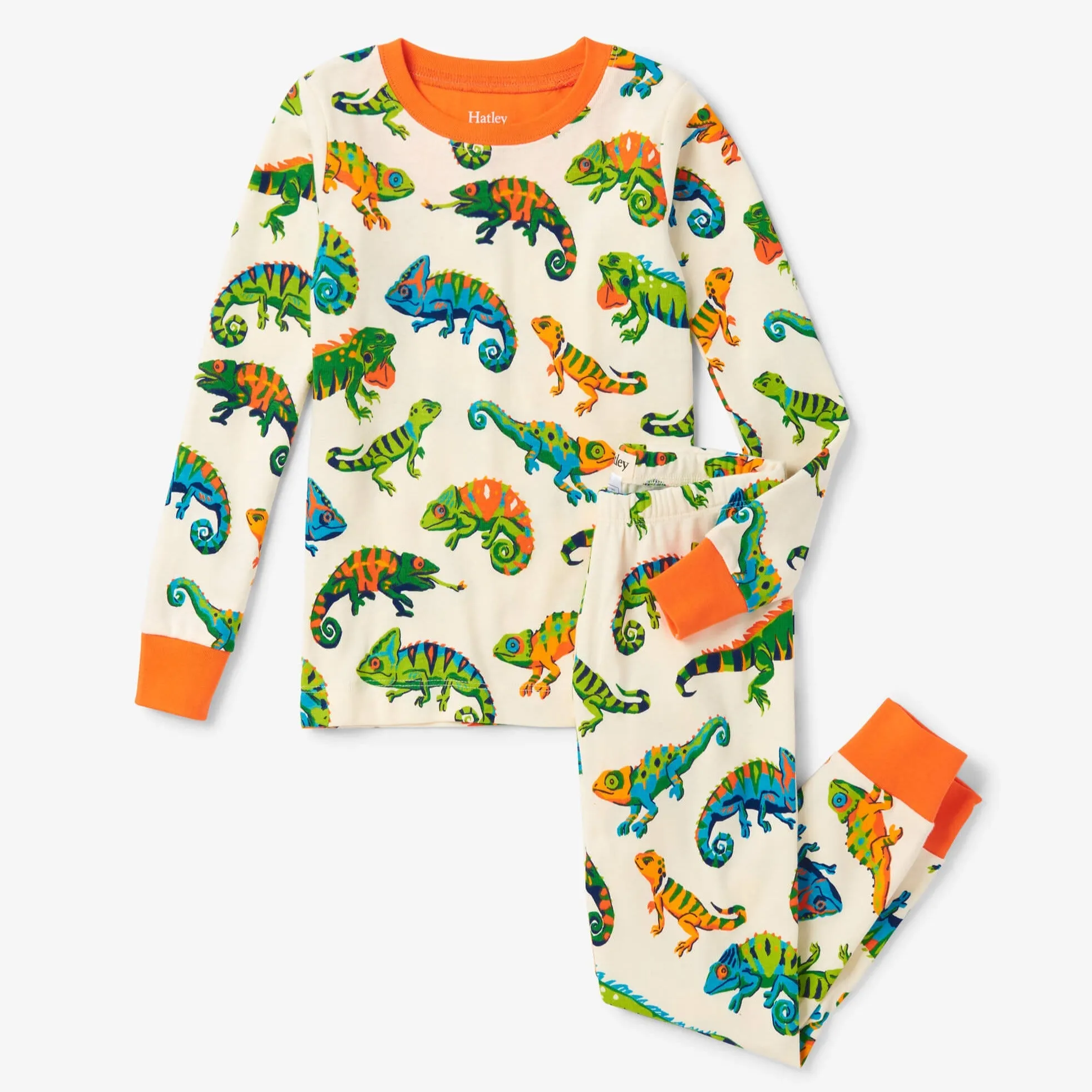 Haltey Pajama Set - Friendly Chameleon