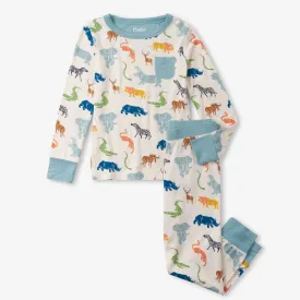 Hatley Bamboo Pajama Set - Scratchy Safari