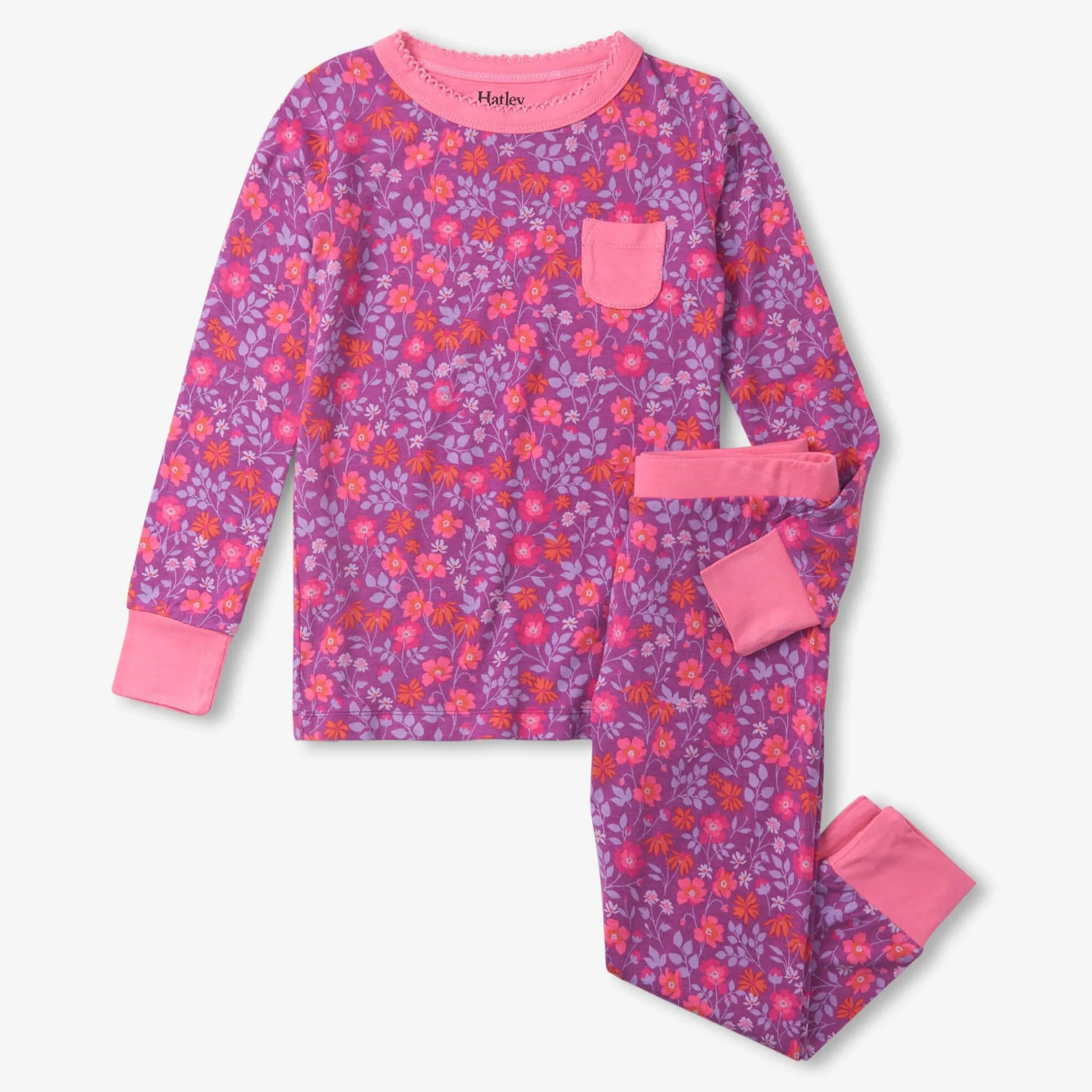 Hatley Bamboo Pajama Set - Wild Flowers