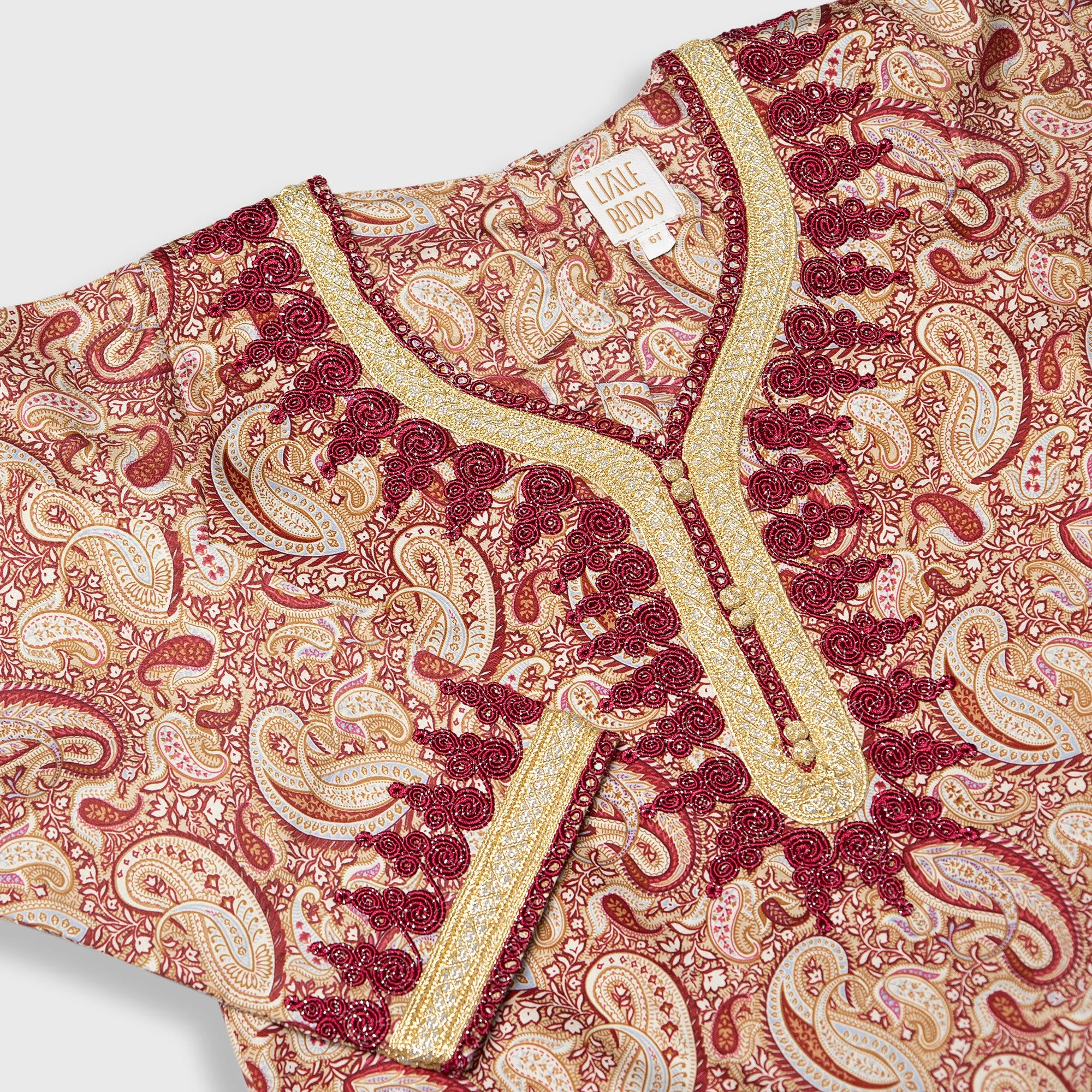 Jalabiya Ghaliya Paisleys Collection - Red