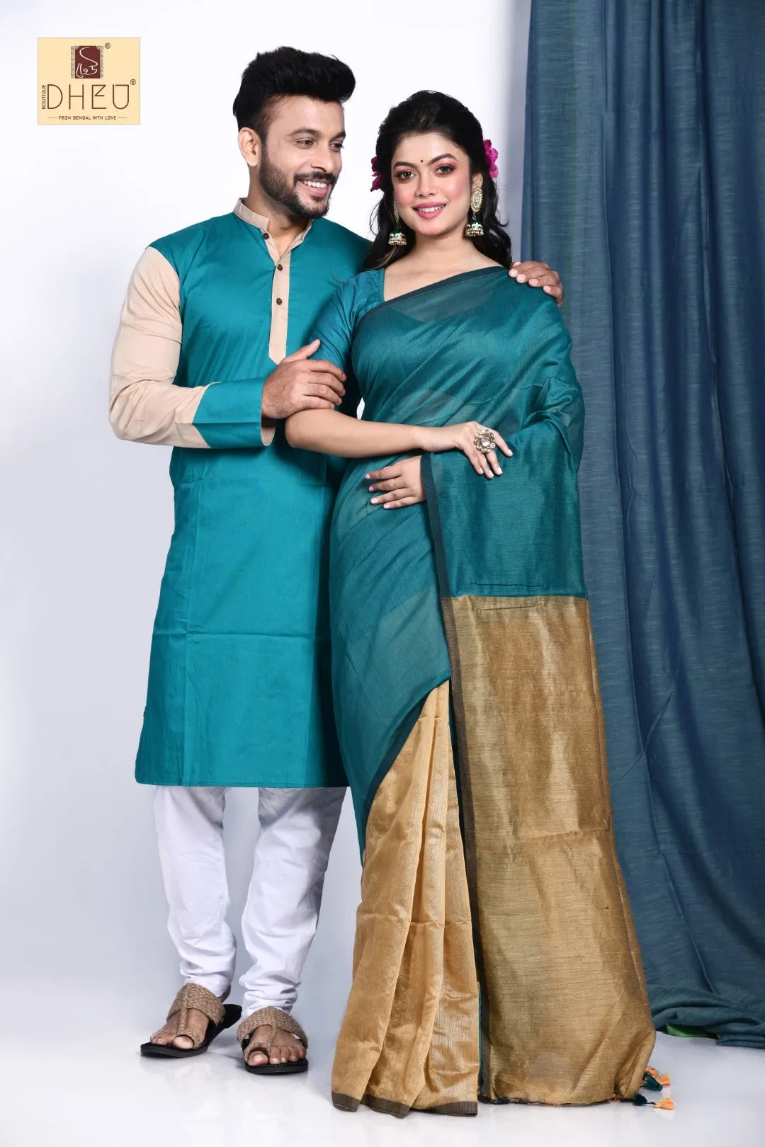 Kaho Na Pyar Hain- Saree-Kurta Couple Set