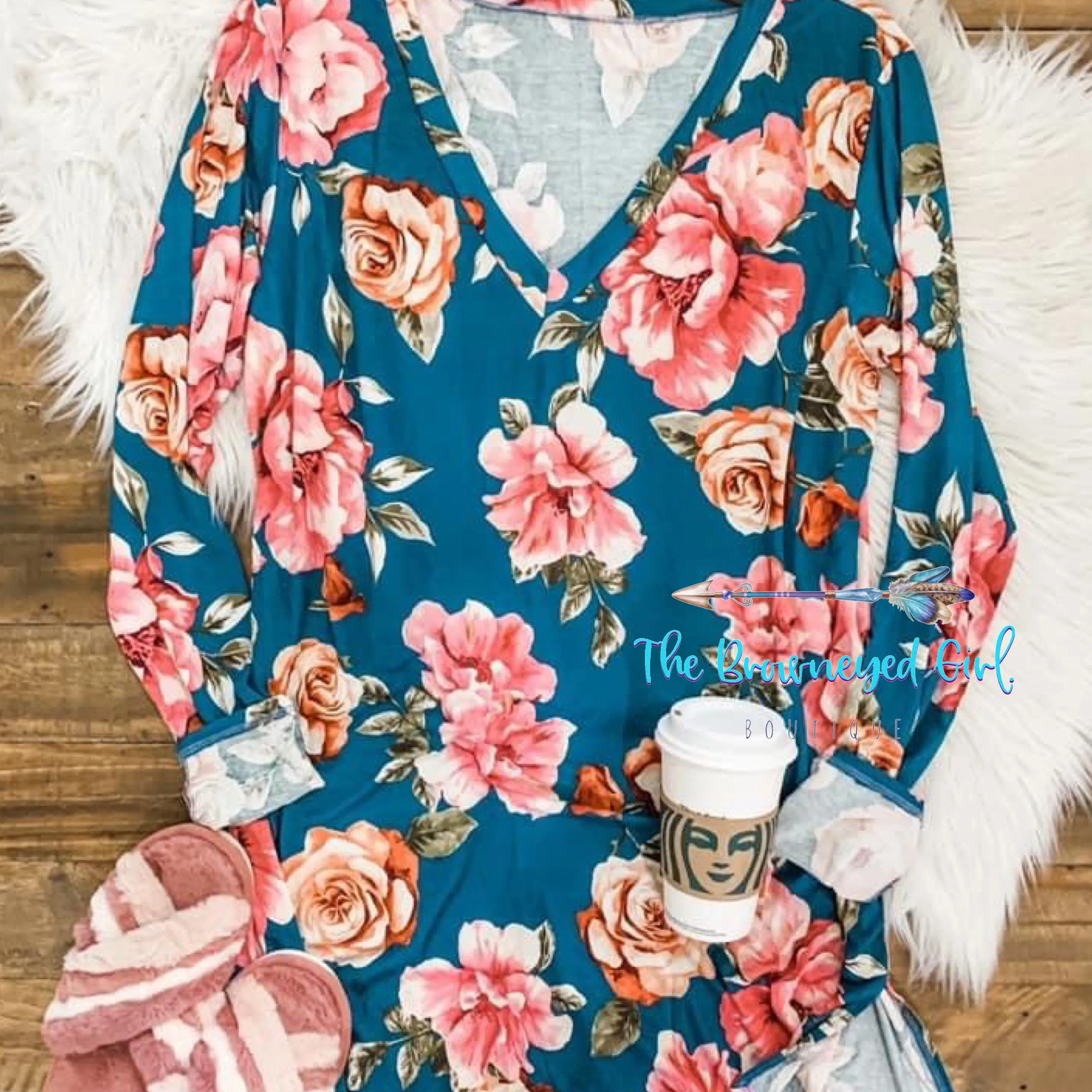 Kambry Floral Pajama/Lounge Top