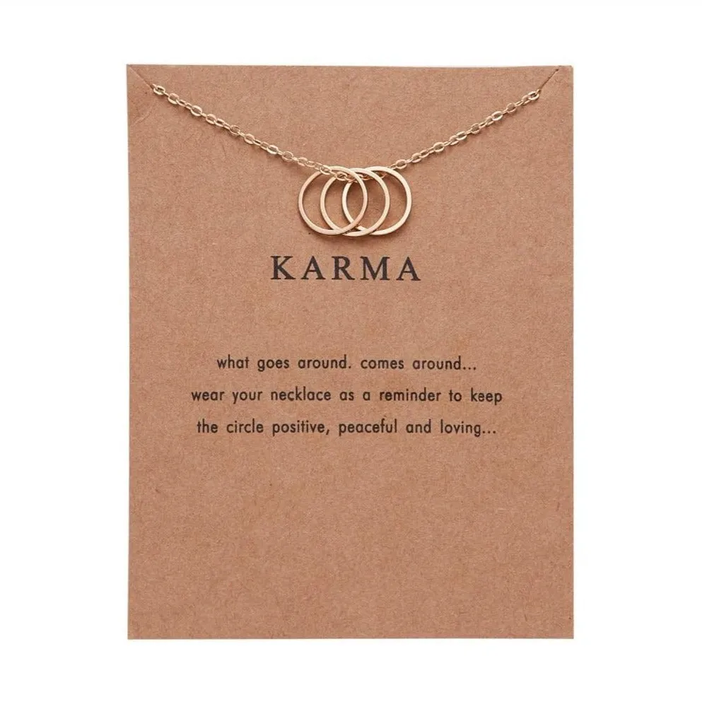 Karma Pendant - Gold