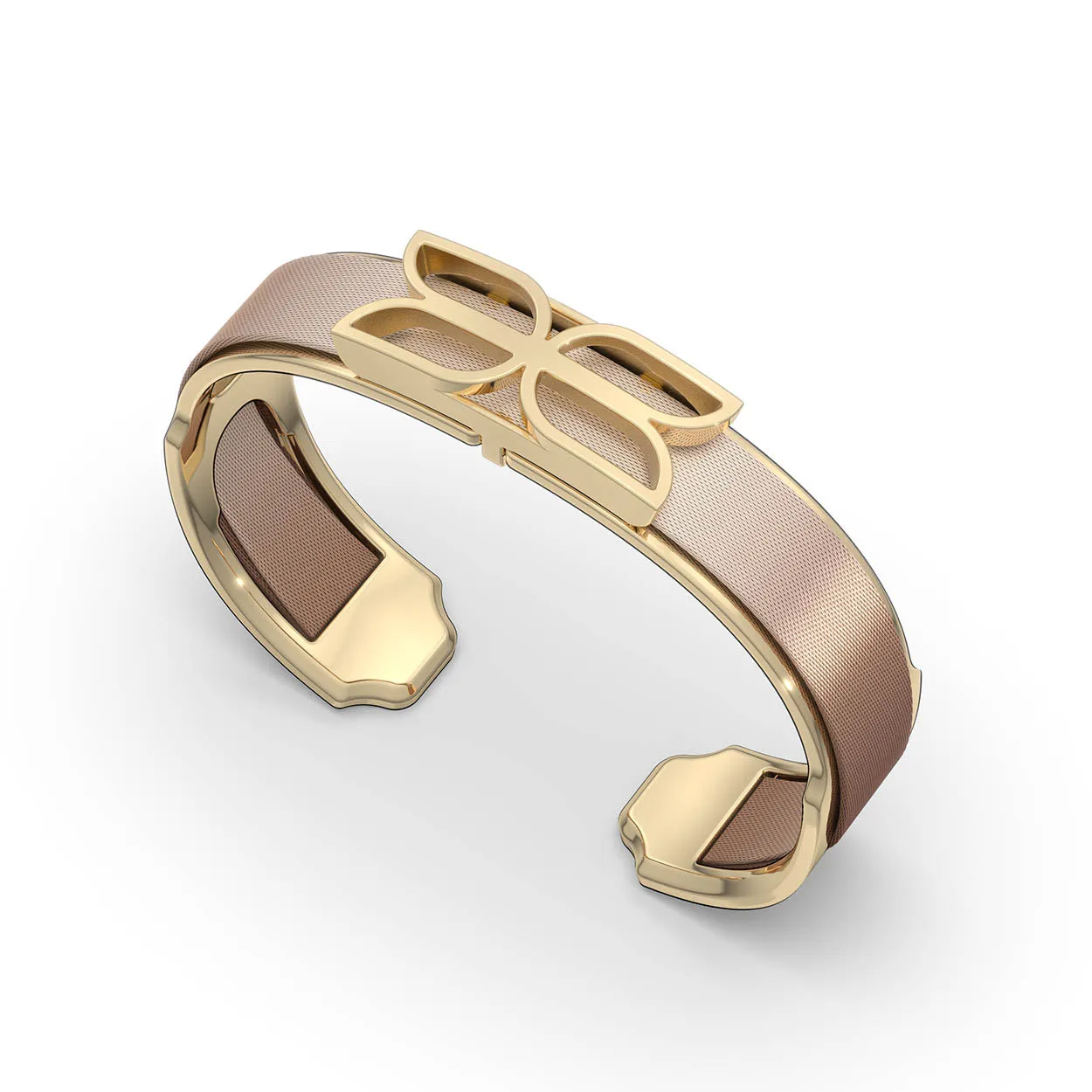 Kawung Silk Cuff - Bronze Glow