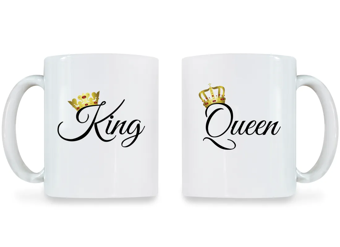 King & Queen - Couple Coffee Mugs