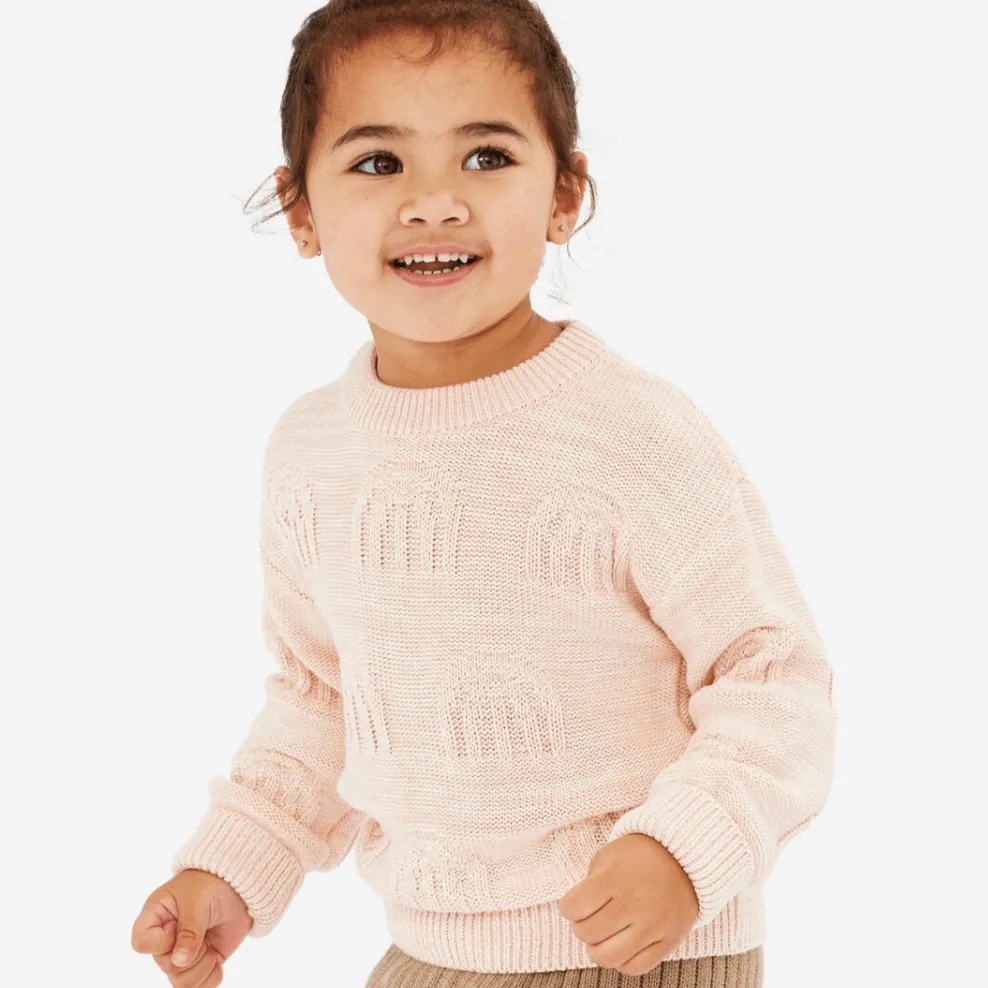 Kyndbaby Rainbow Decorative Knit Jumper Pearl Rainbow