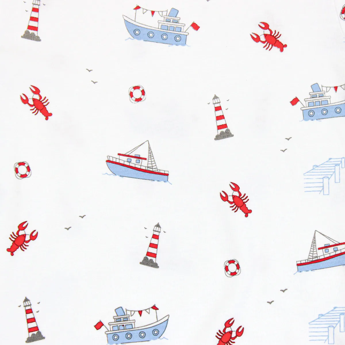 Lobster Boat Printed Pajama | Boy