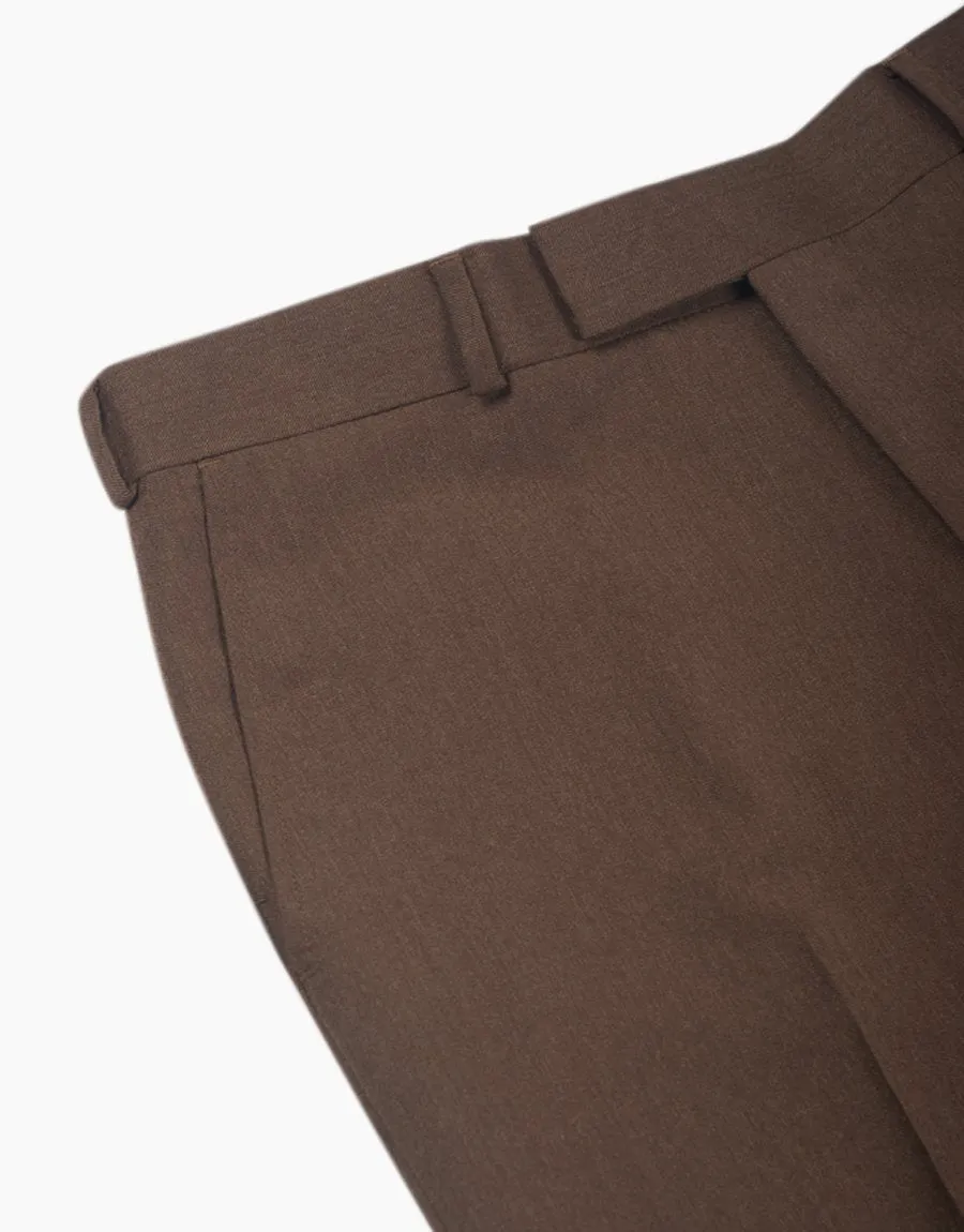 Lotus brown flannel trouser