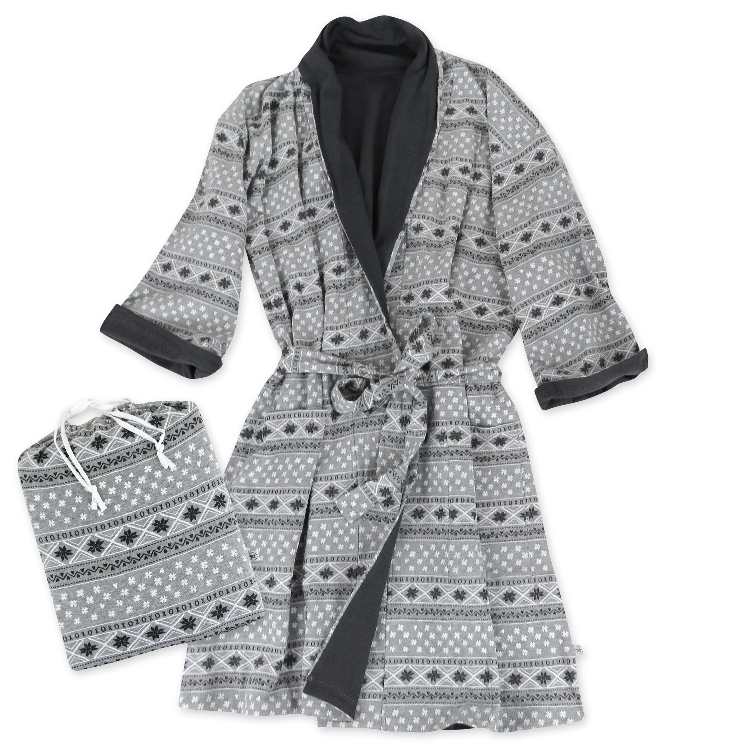 Lounge Life Comfy Adult Reversible Bathrobe